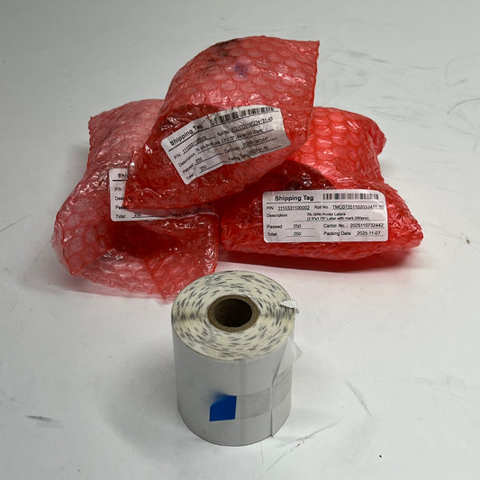 ZA@ (LOT OF 4) Shipping Tag Stickers Ispa Printer Labels 2.5" X 1.75" 250 Each White 110331100002