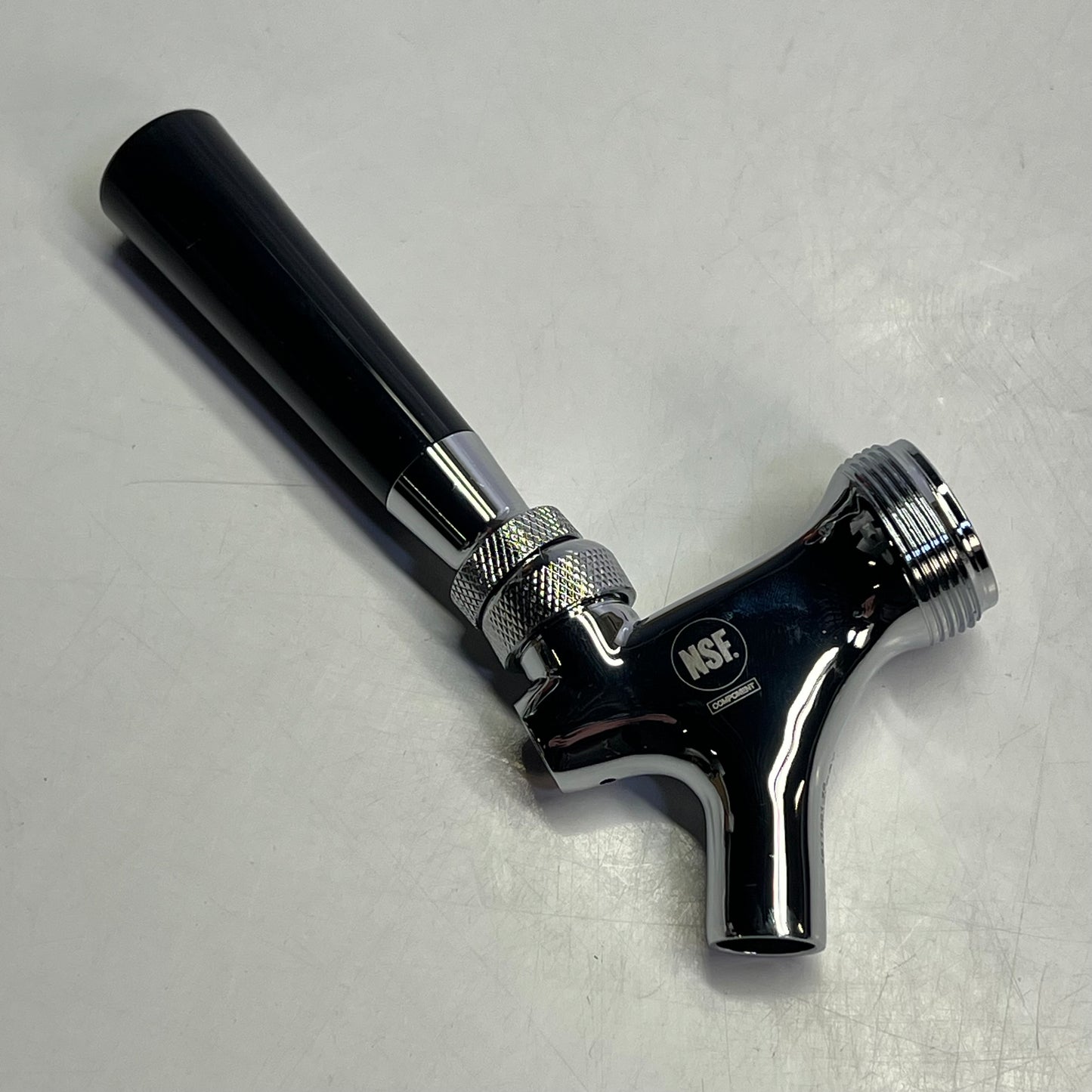 TALOS Stainless Steel 4-Tap Beer Tower W/ Column Chrome/Black 178TOWERQUAD