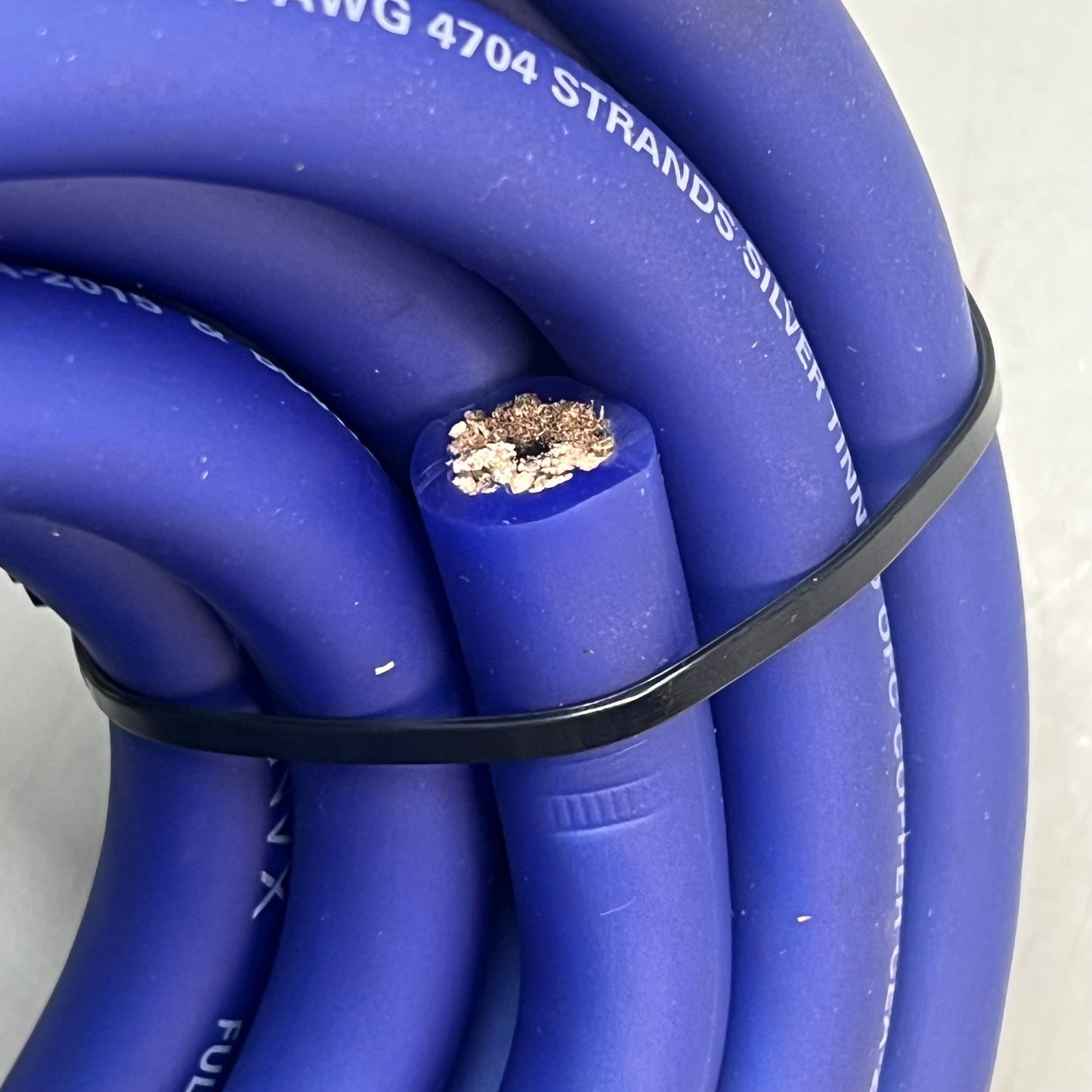 NVX Oxygen-Free Copper EnvyFlex Power/Ground Wire 1/0 Gauge 25' Blue XW0BL25