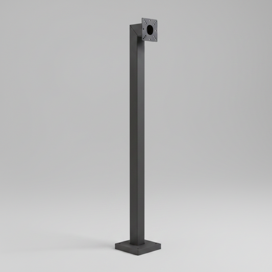 PEDESTAL PRO Low Profile Carbon Steel Gooseneck Pedestal 42" Black 42-2LP