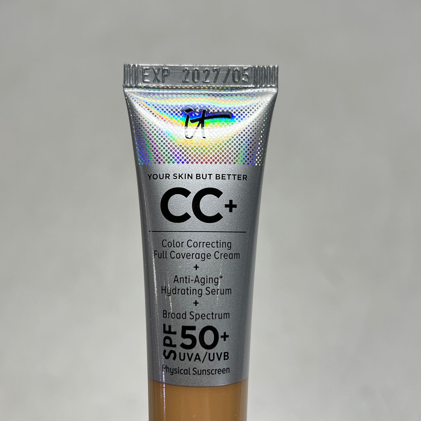 IT COSMETICS CC+ Cream Full Coverage Correcting Foundation W/Spf 50+.406oz Tan