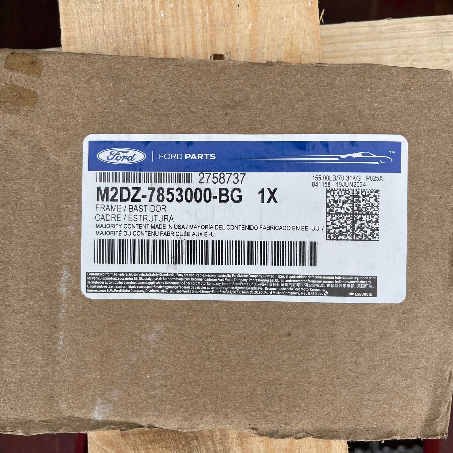 Z@ FORD BRONCO OEM SoftTop Car Roof Frame Assembly M2DZ-7853000-BG (AS-IS)