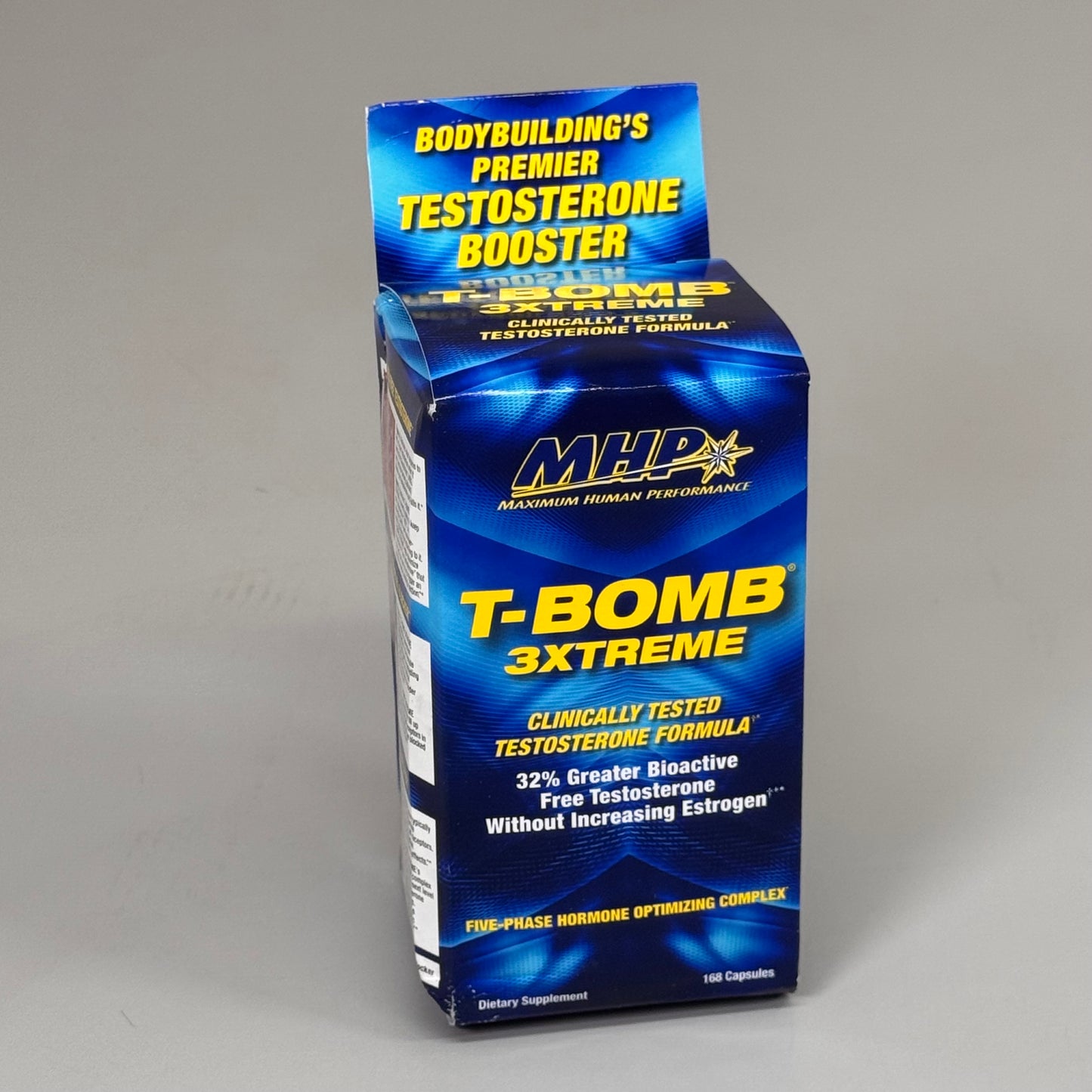 MHP T-Bomb 3 Xtreme Testosterone Forumla Clinically Tested 168 Capsules BB 01/27