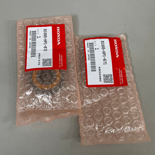 HONDA (2 PACK) Radial Ball Bearing Auto Parts OEM 91005-HP1-671