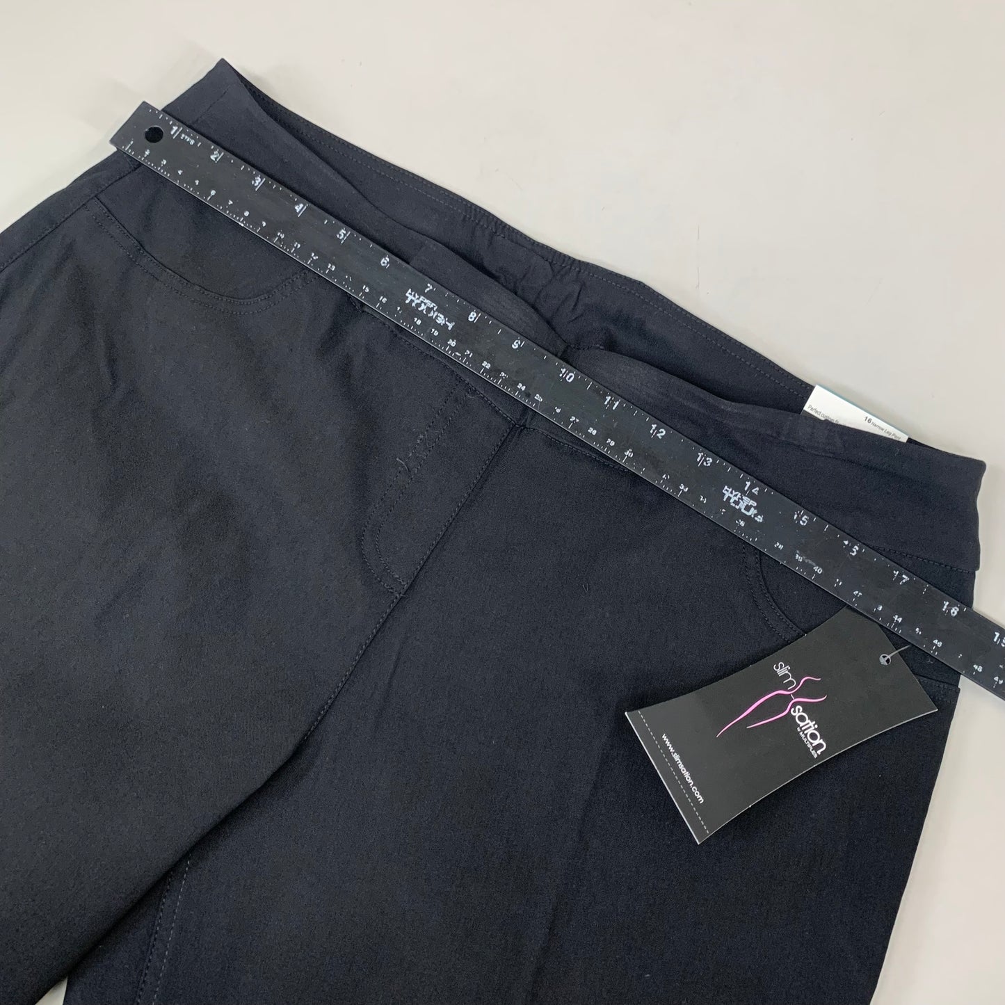 MULTIPLES Narrow Leg Pant Petite Women's Sz 16 Black