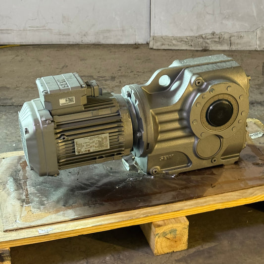 SEW Eurodrive Helical-Bevel Gearmotor 2 HP 46 RPM 460V - KA77 DRN90L4/AND8