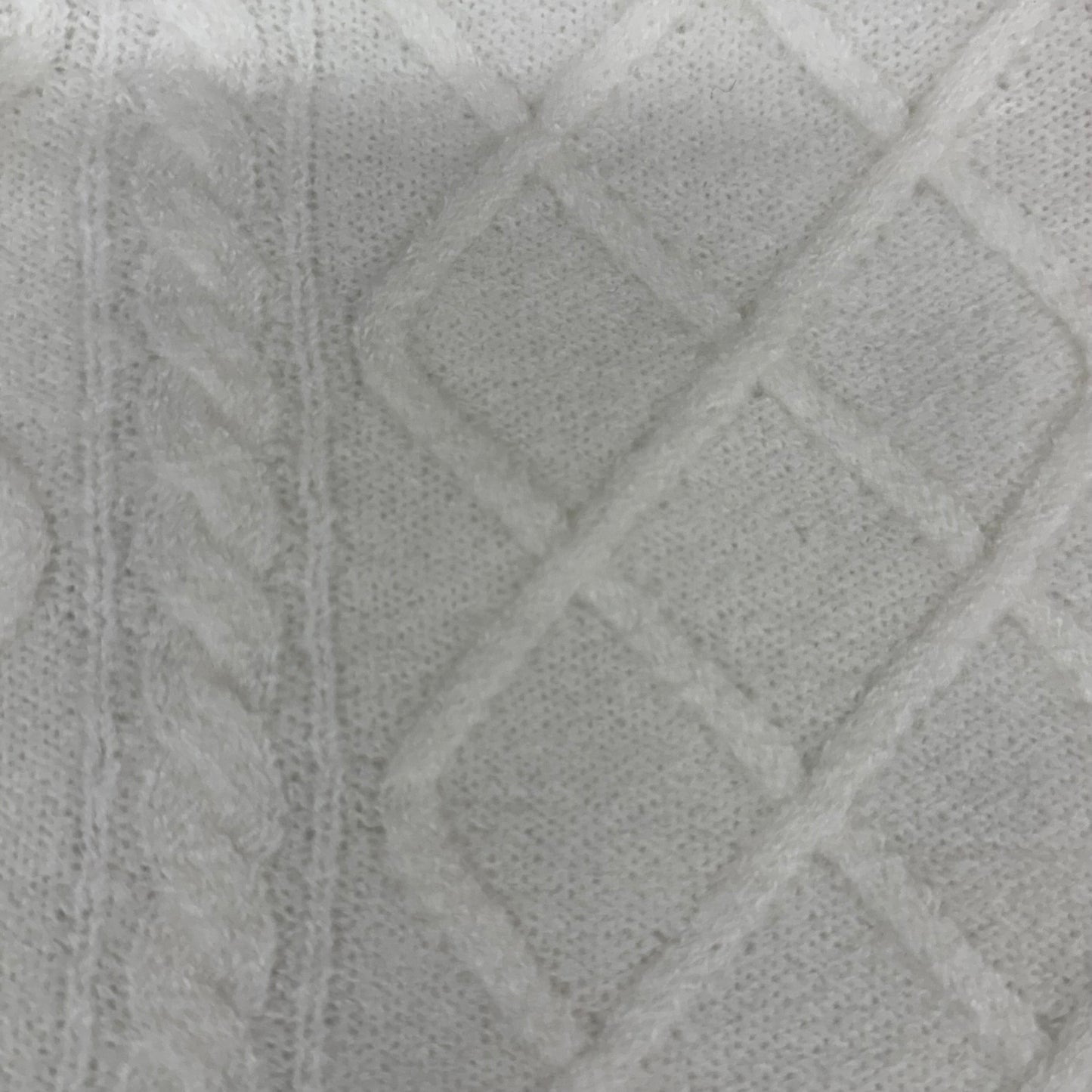 VINCE CAMUTO Cable Knit Sweater Women's Sz-M Antique White SC2895