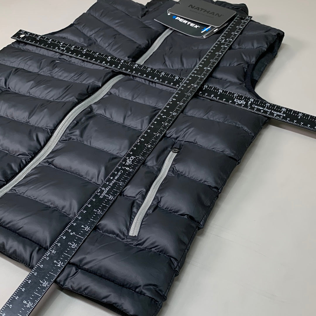 NATHAN Puffer Vest Pertex Running Men's S Dark Charcoal NS50560-80078-S (New)