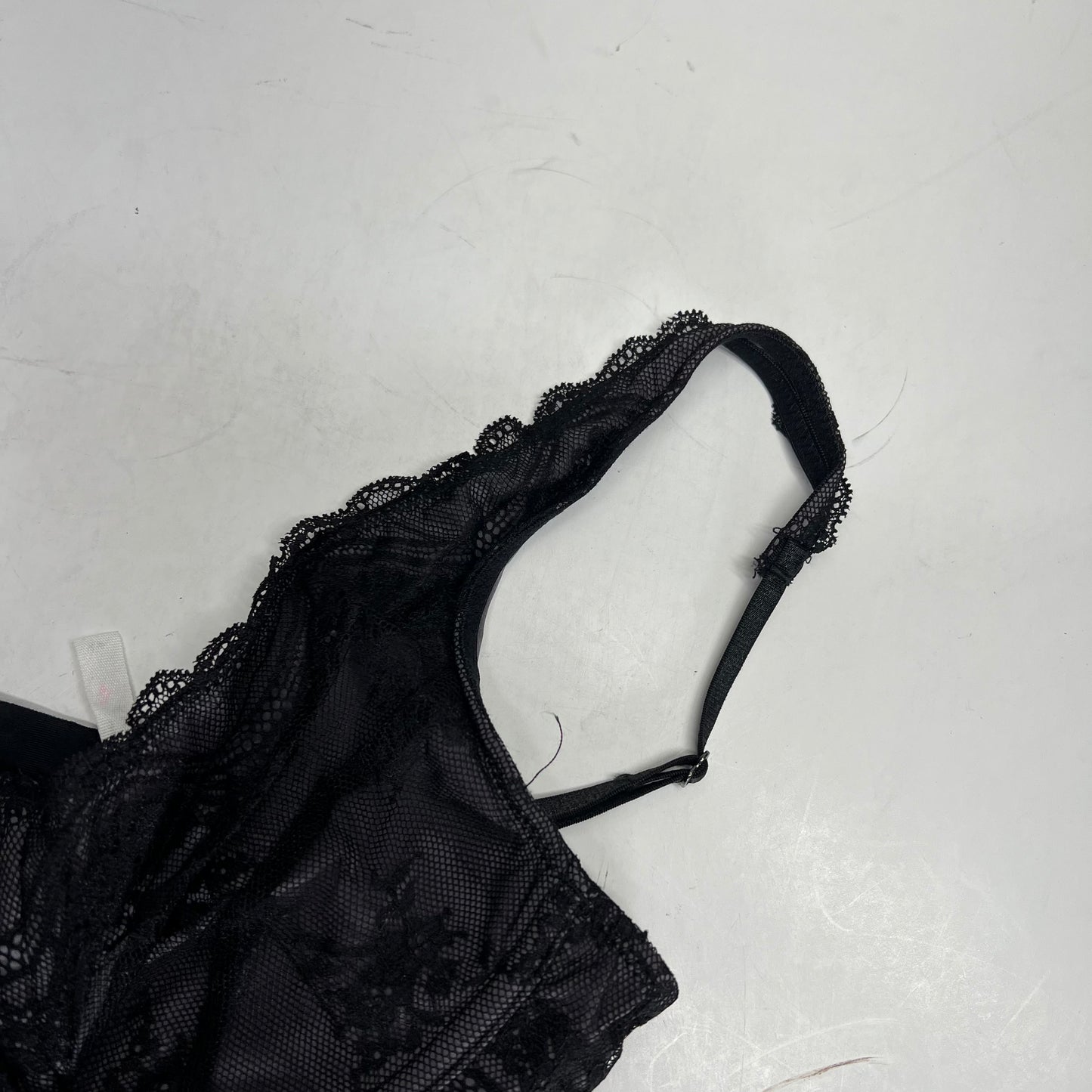 FREE PEOPLE Say You Love Me Bodysuit Lined Lace Women's Sz S Black 103499950