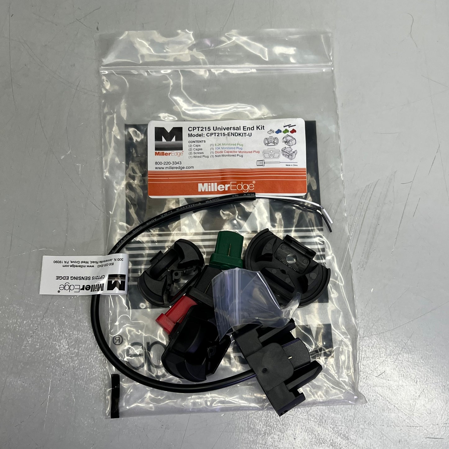 MILLER EDGE CPT Sensing CPT215 Universal End Kit Black CPT215-ENDKIT-U