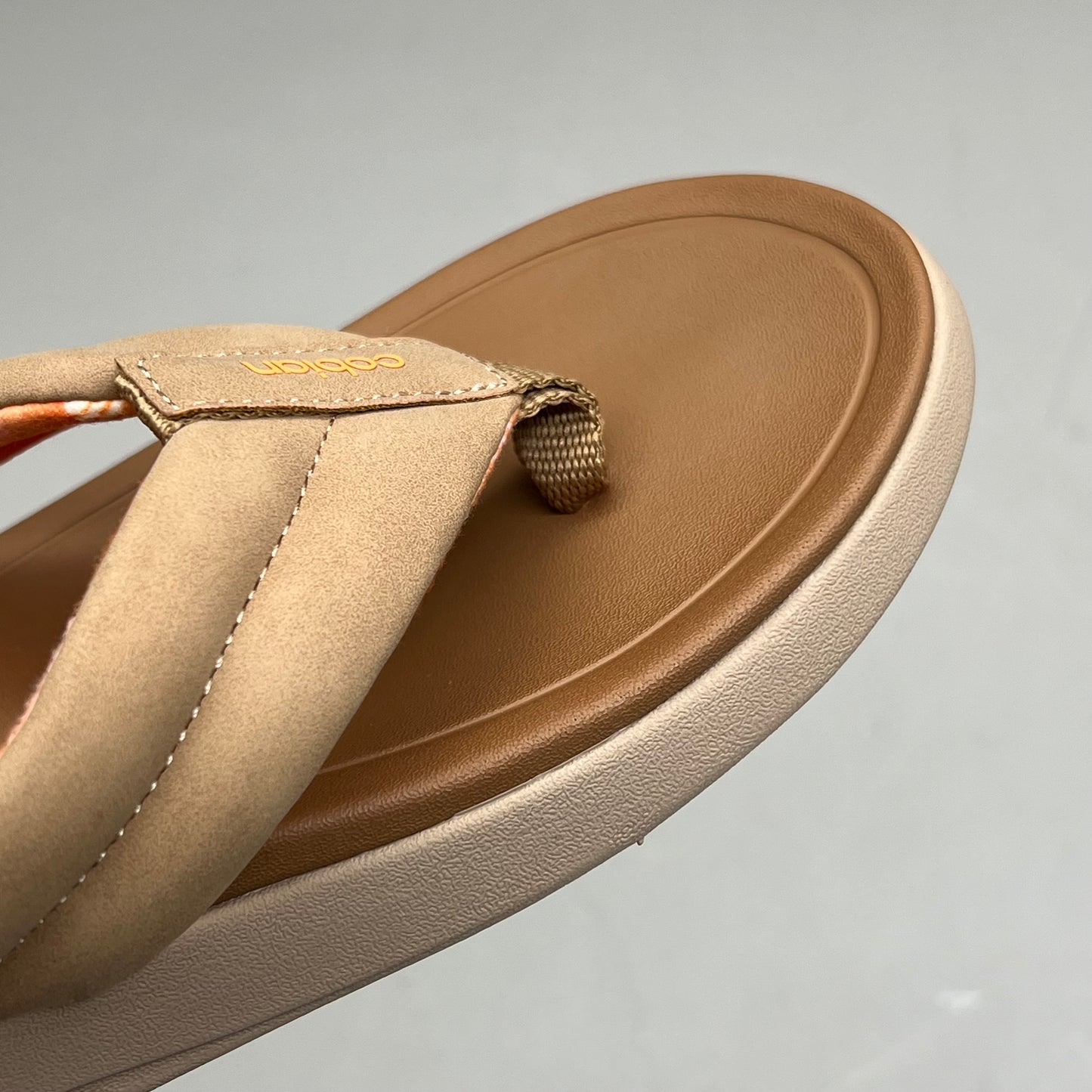 COBIAN Darby Synthetic Suede Strap Sandals Women's Sz 9, EU 39.5 Tan DAR24-230-9