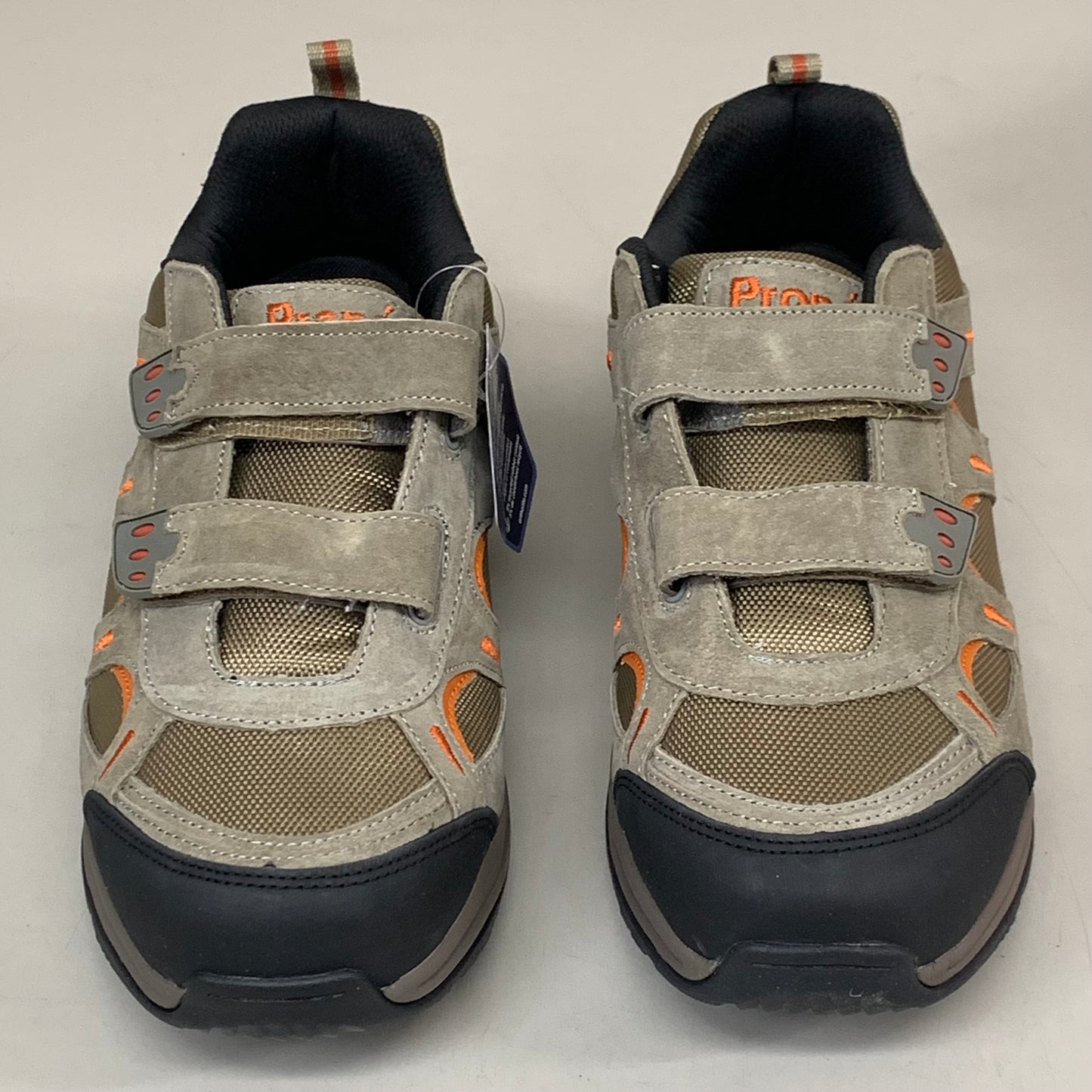 PROPET Connelly Strap Sneaker Shoes M(D) Men's SZ 9.5 Gunsmoke/Orange M5502GUO-M-09H