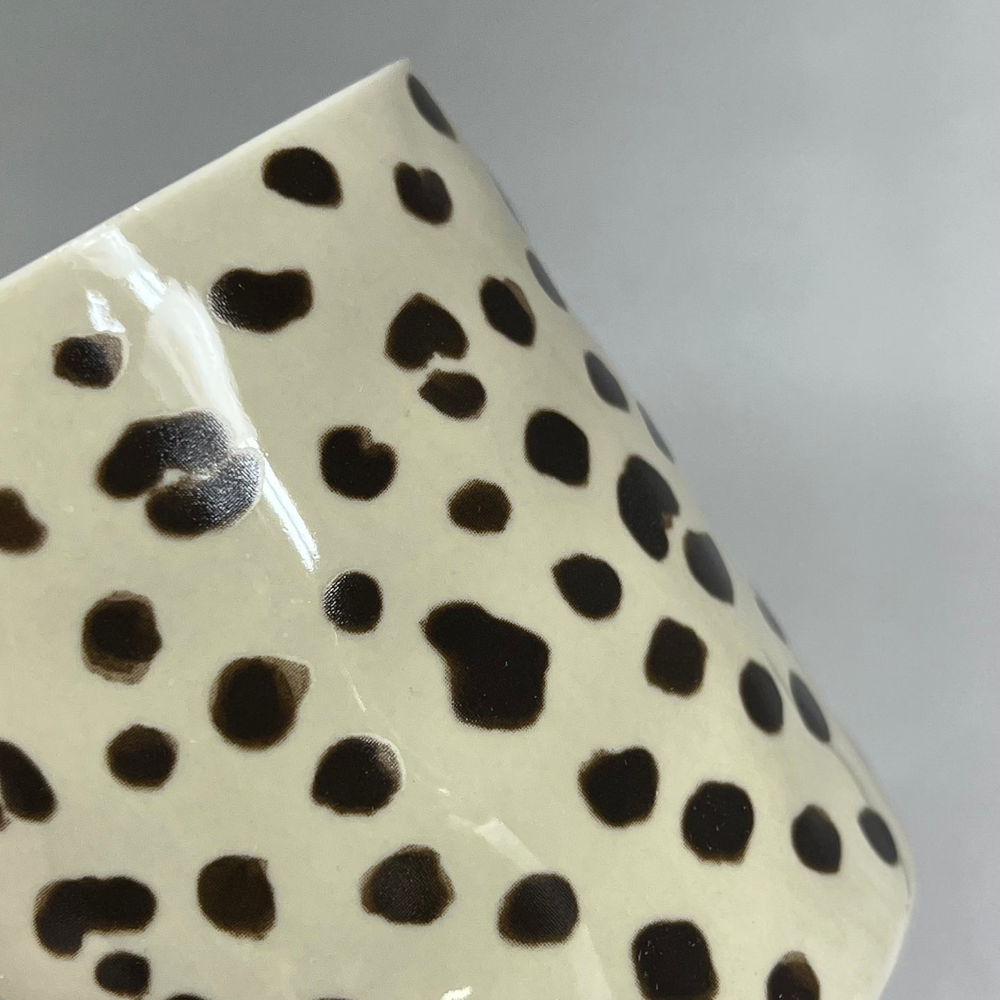 CREATIVE CO-OP Set Of 4 Stoneware Animal Print Mugs 4 Styles 6" 14oz DG0439A