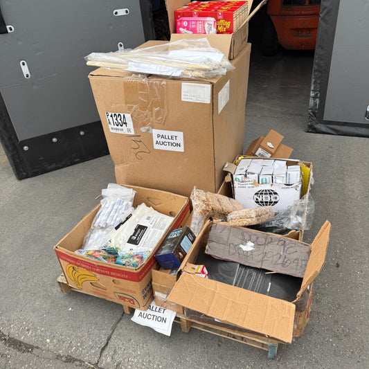 ZA@ Pallet of MIXED XL Vinyl Gloves, Mousepads, Ocean Creatures, $100 Currency Bands, Tampons, Pregnancy Tests, & MORE! (AS-IS)