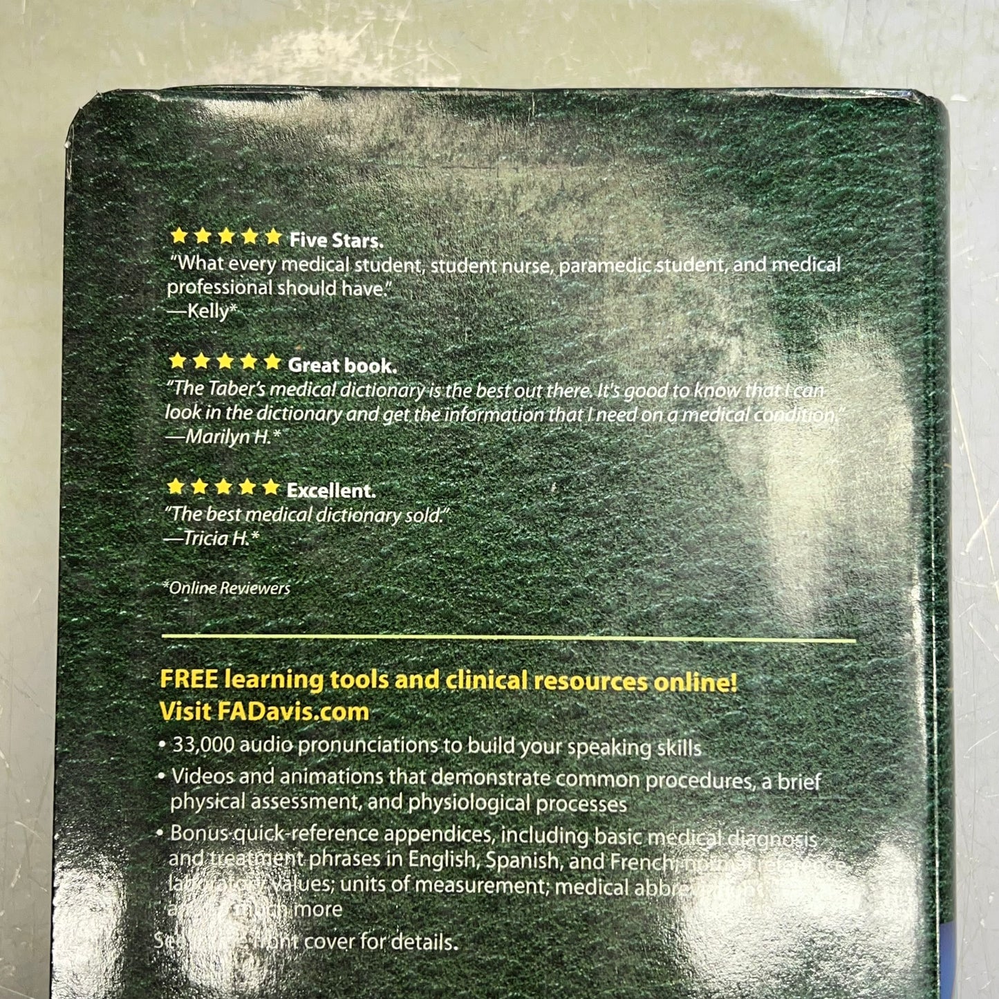 EDITION 25 TABER'S CYCLOPEDIC MEDICAL DICTIONARY Paperback Book By Donald Venes