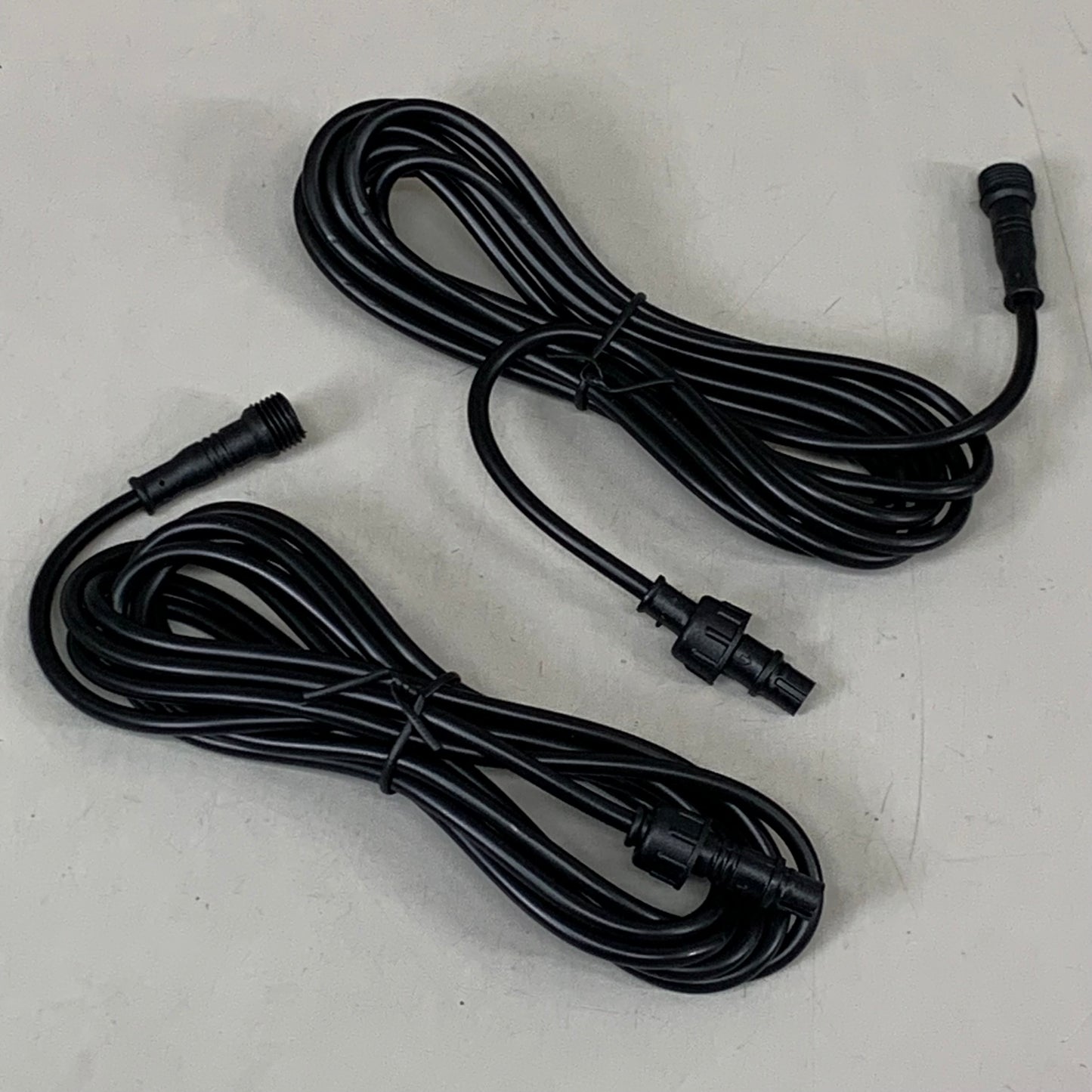 GENSSI (2 PACK) LED Rock Lights Wire Extension 3 Pin  8ft Black 8FT-STND-EXT