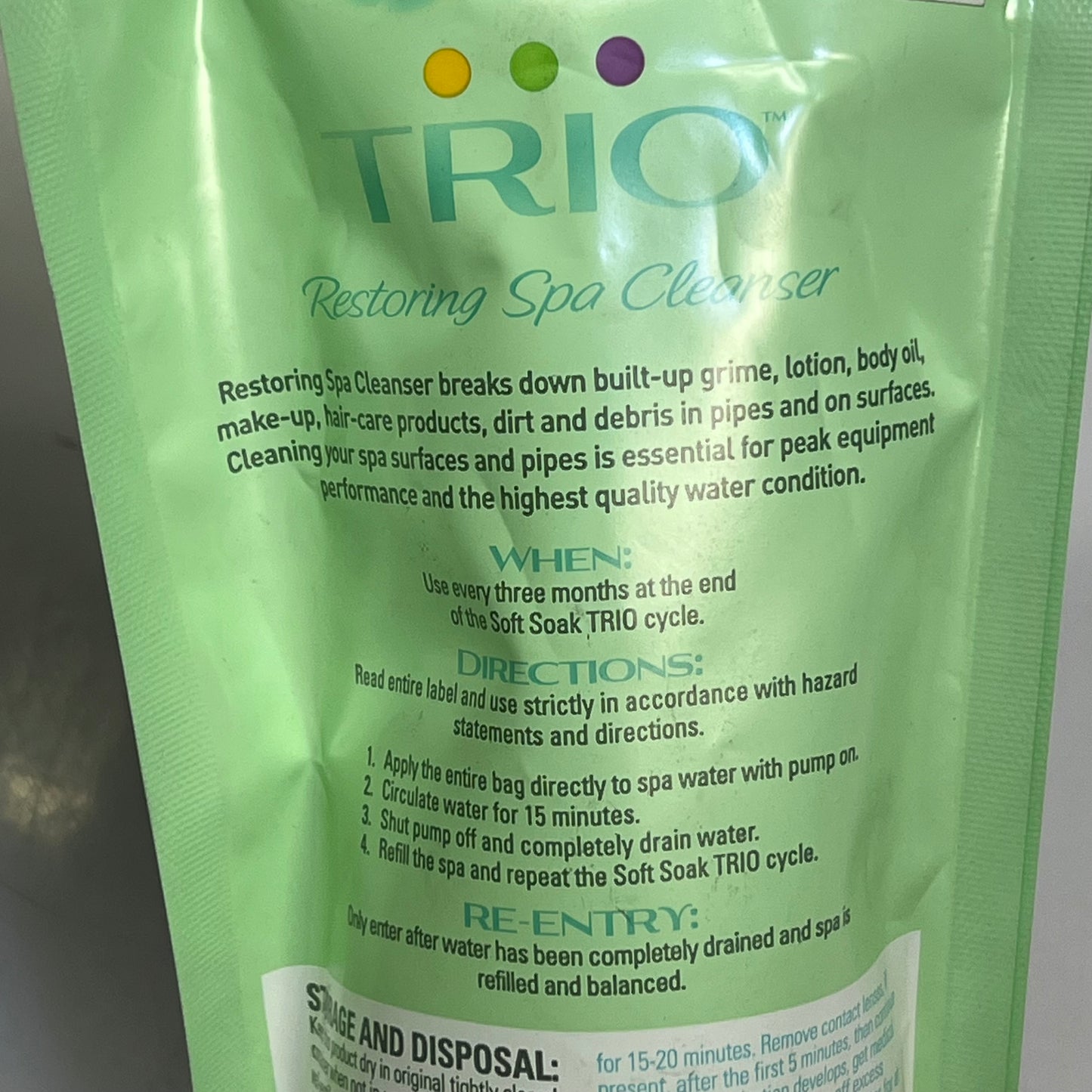 SOFT SOAK Trio Spa & Hot Tub 3 Month Pre Measured Supply Softening Kit 43200BIO
