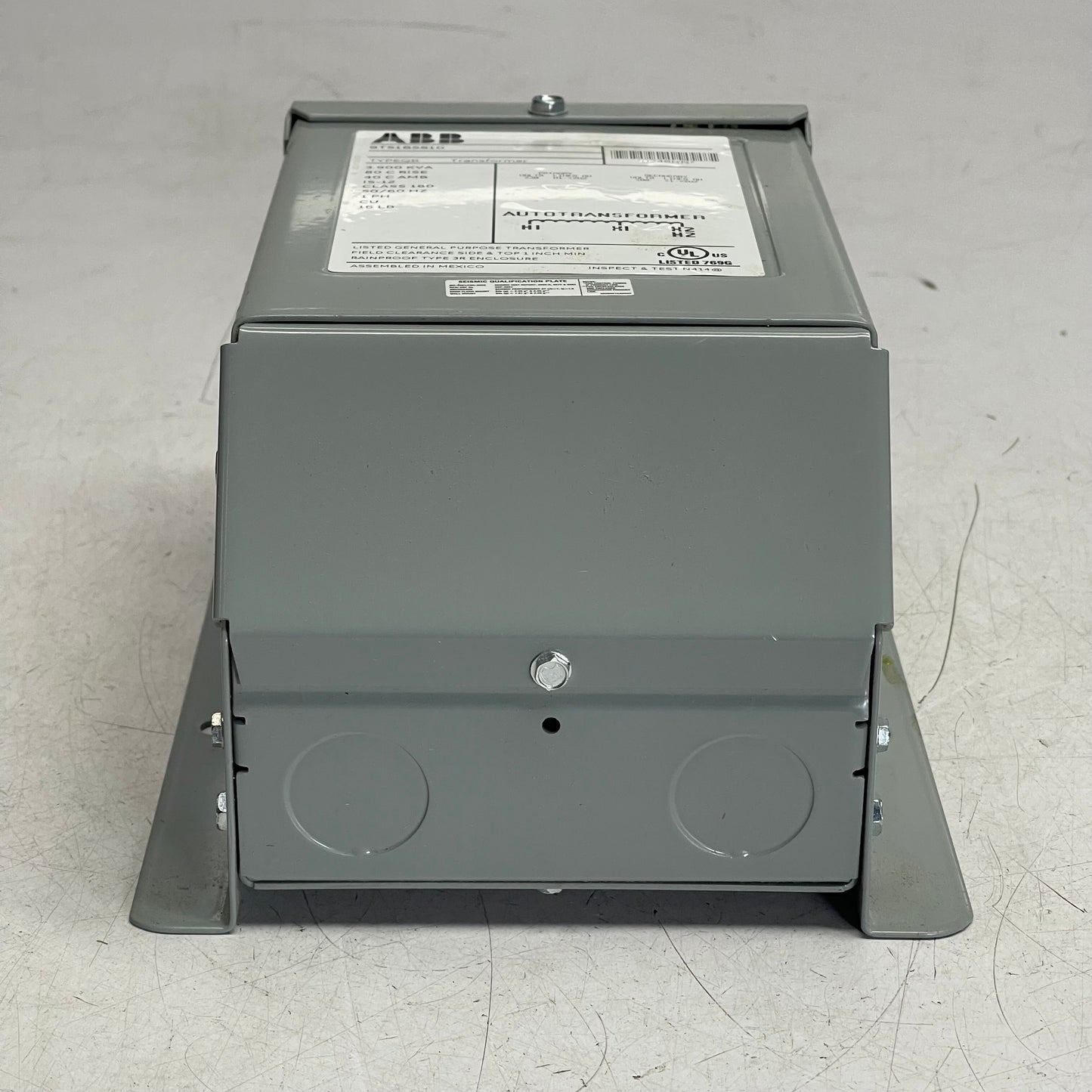 ABB Type QB Autotransformer, Single Phase, Low Voltage, Dry Type 3.9 kVA, 50 Hz 9T51B5810