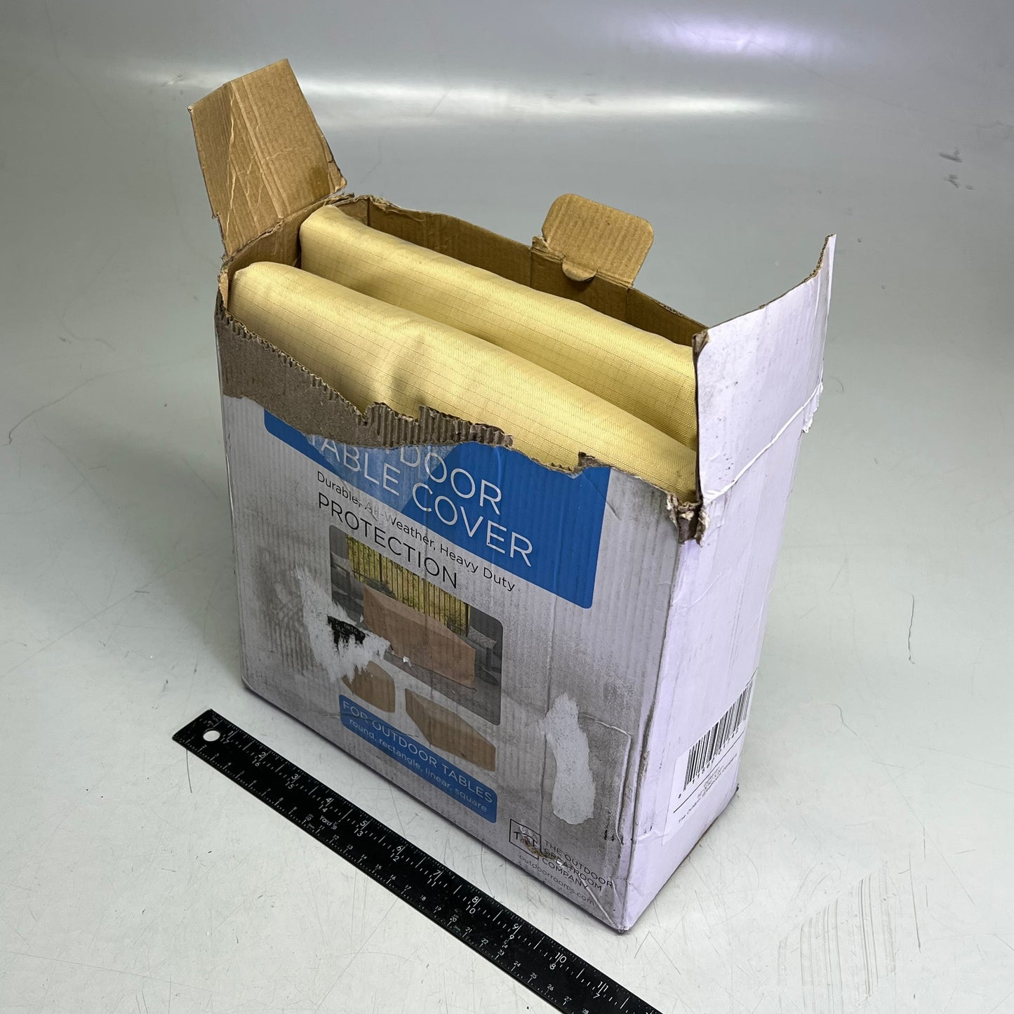 THE OUTDOOR GREAT ROOM Ripstop Fire Pit Burner Cover 52"x52"x22" Tan (As-is)