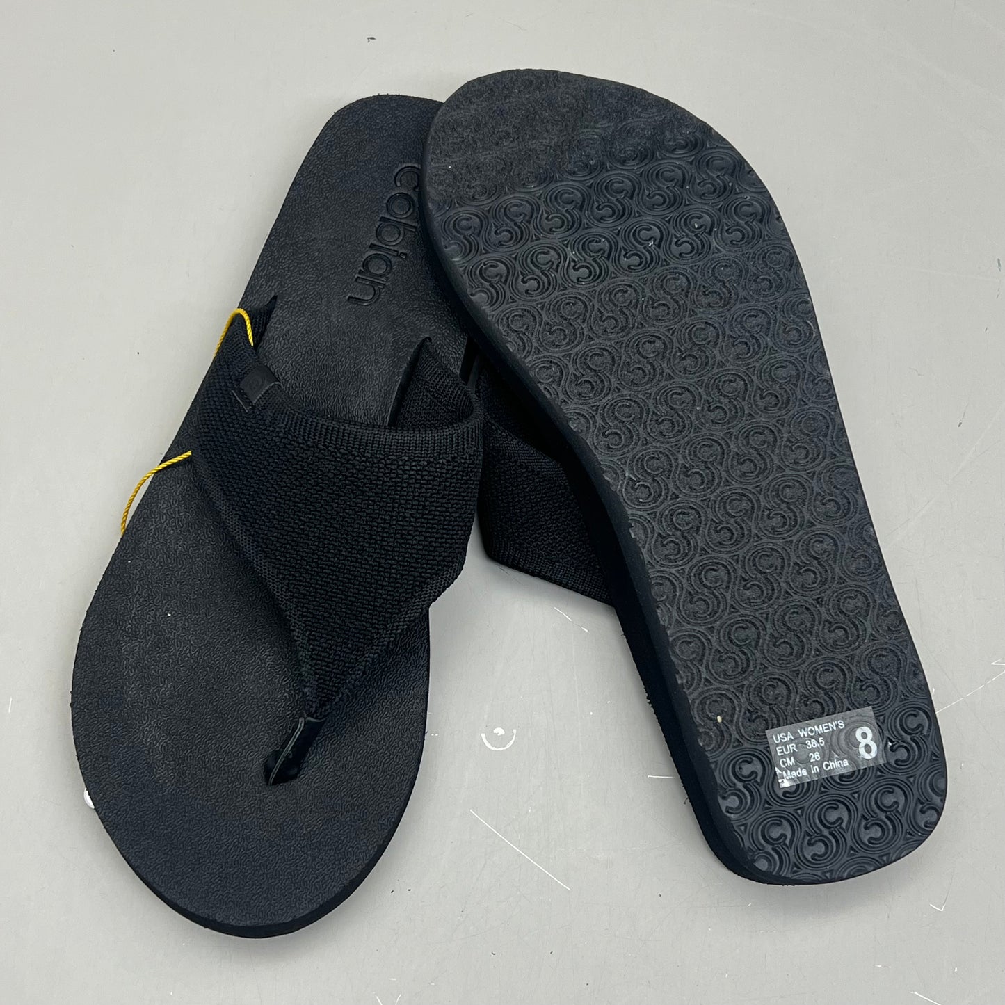 COBIAN Bermuda Bounce Sporty Style EVA Outsole Sandals  Women's Sz 7, EU 37 Black BEB24-001-07