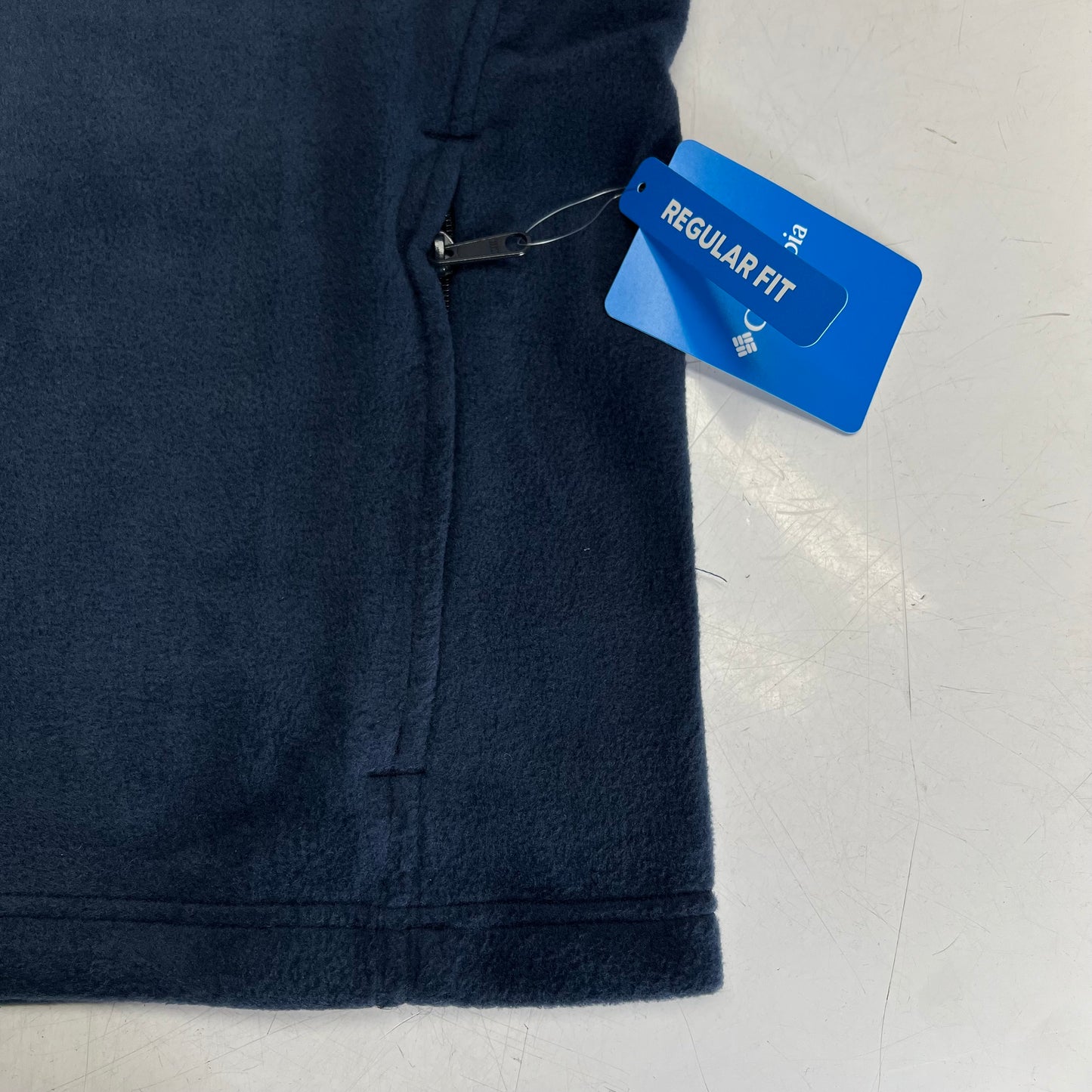 COLUMBIA Steens Mountain Zip Soft Fleece Vest Men's Sz XXL Navy Blue AS1535-464