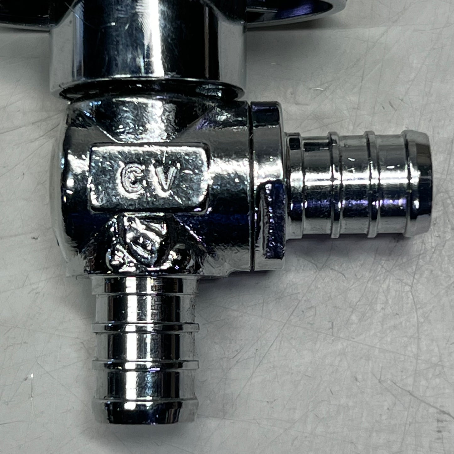 CROWN (5 Pack) Turn Supply Stop Valve 1/4", Chrome