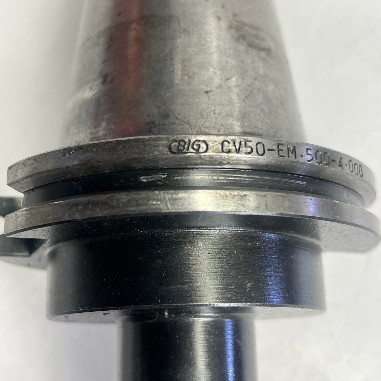 BIG End Mill Holder & Bit for CNC Machining 1/2" 4.0" CV50-EM-.500-4.00 (Used)