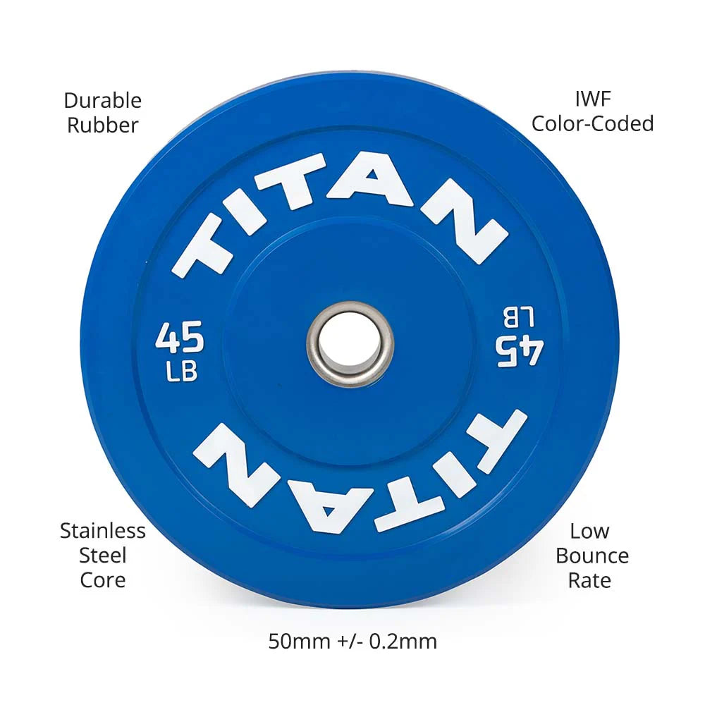 TITAN 45 LB. Single Economy Color Bumper Plate 430349