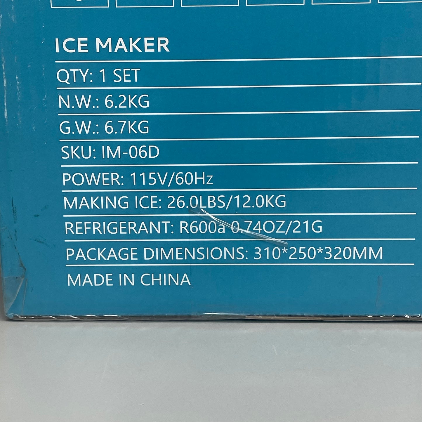 EUHOMY Counter Top Ice Making Machine With Handles 115v IM-06D