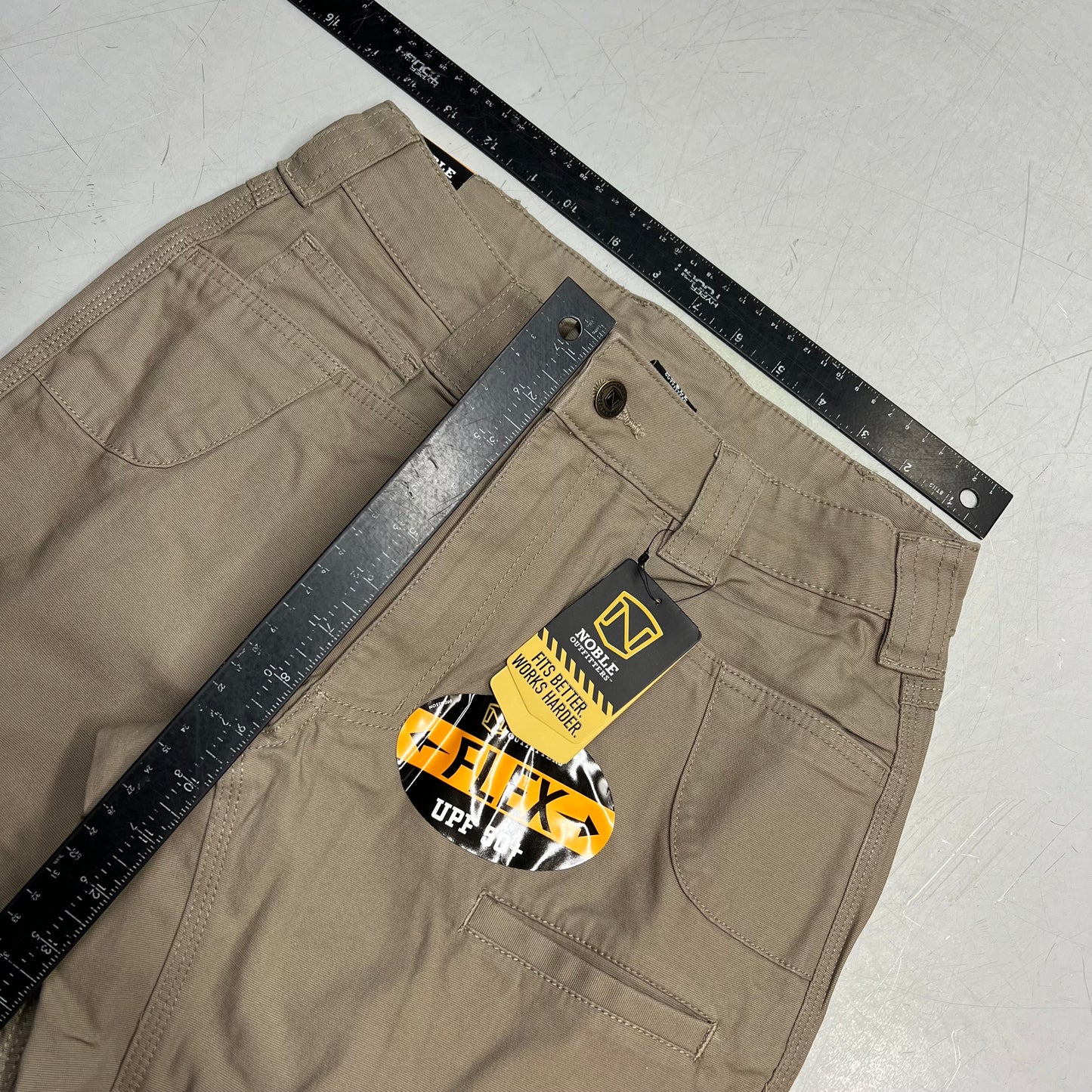 NOBLE OUTFITTERS Flex Stretch Canvas Work Pant Men's Sz 30x32 Khaki 18425