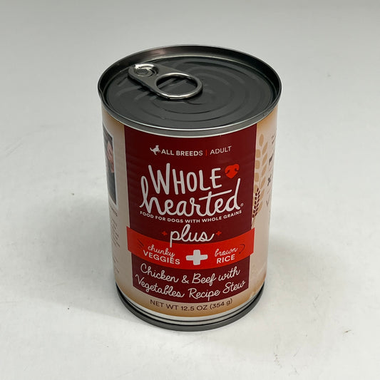 ZA@ WHOLE HEARTED  (8 PACK) Plus Chicken & Beef, Vegetables & Brown Rice Recipe Stew  BB 02/29