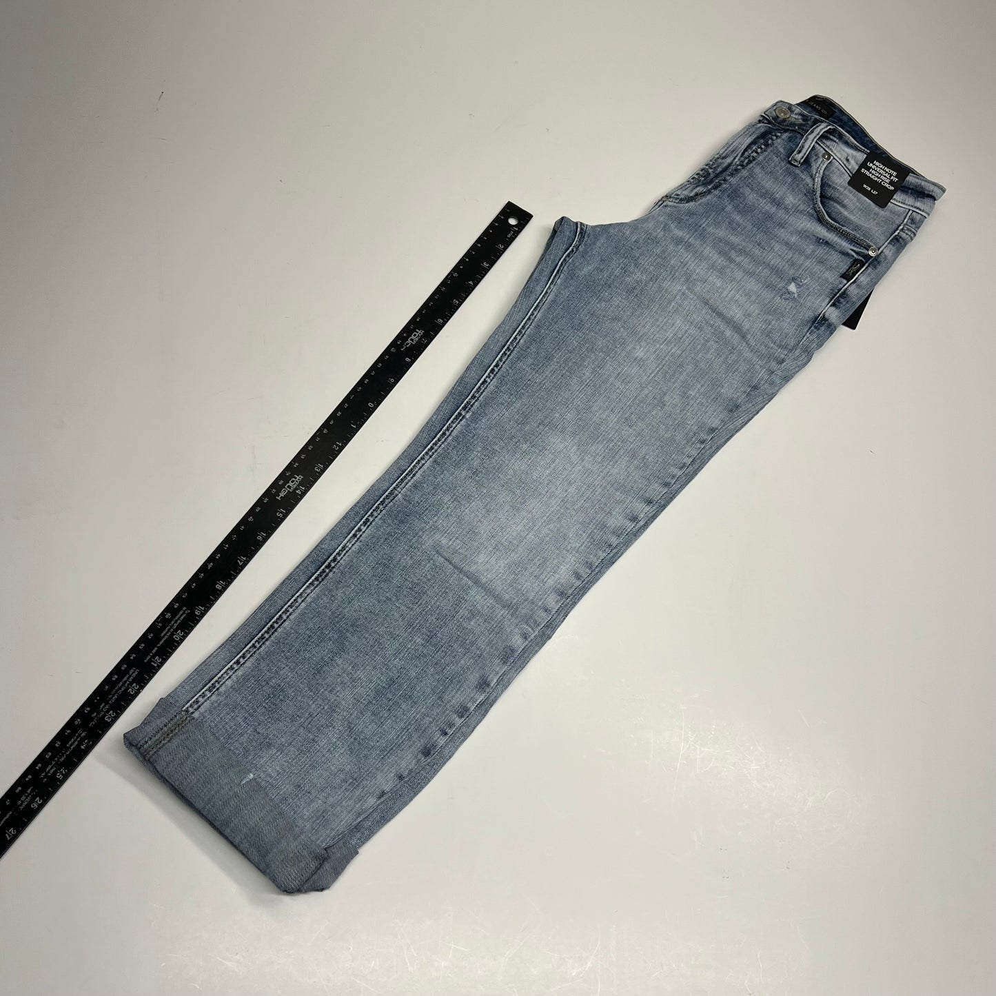 SILVER JEANS CO High Note High Rise Straight Crop Jeans  Women's Sz 28/27 Light