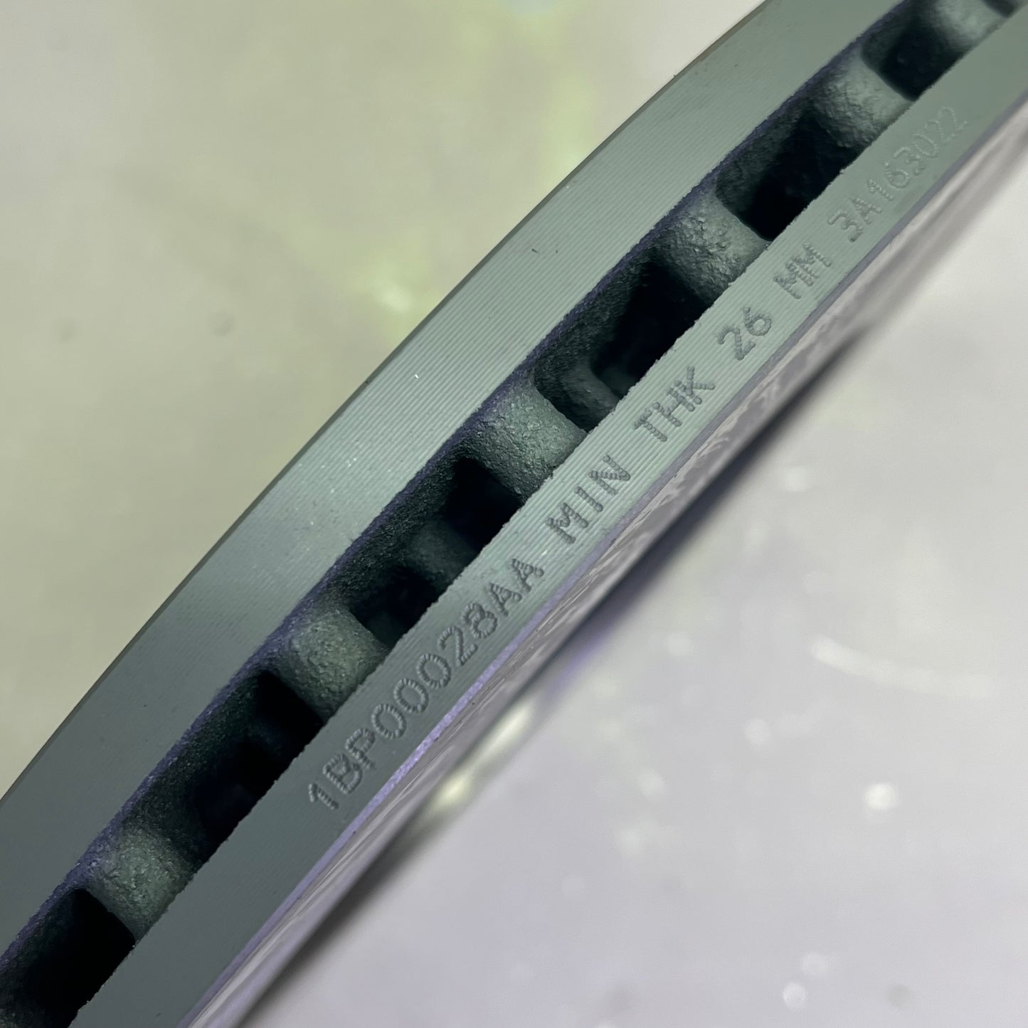 BPROAUTO Painted Brake Rotor Front For Fiat, Ford & Jeep Silver 1BP00028AA