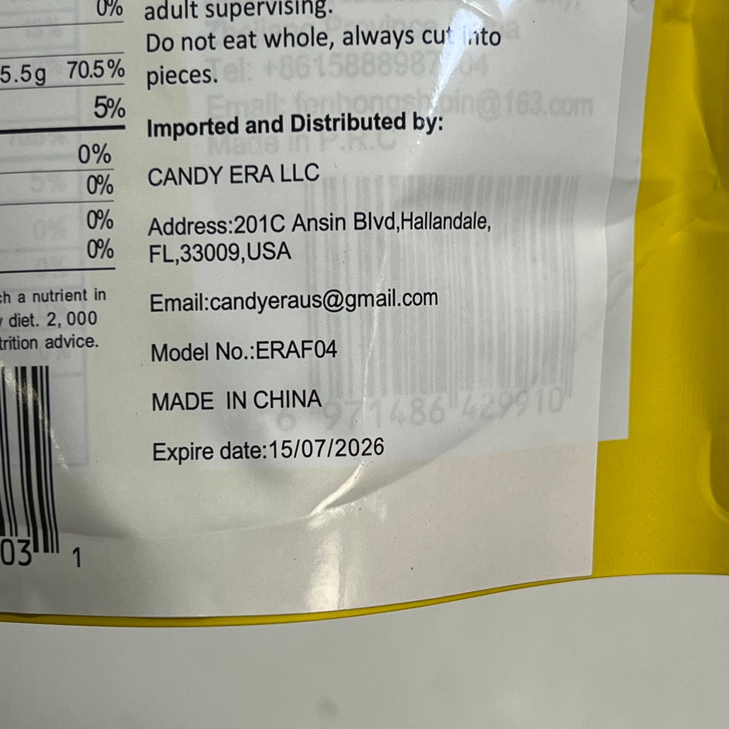 CANDY ERA (3 PACK) Freeze Dried Crunchy French Fries Fruit Candy 1.76 oz BB 07/26