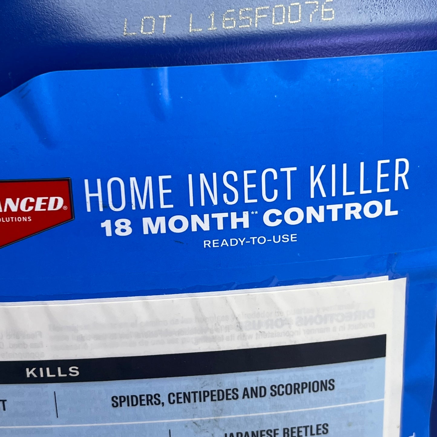 ZA@ BIOADVANCED Home Insect Killer 18 Month Control W/ Spray Nozzle 1.3 Gallon 61229V1