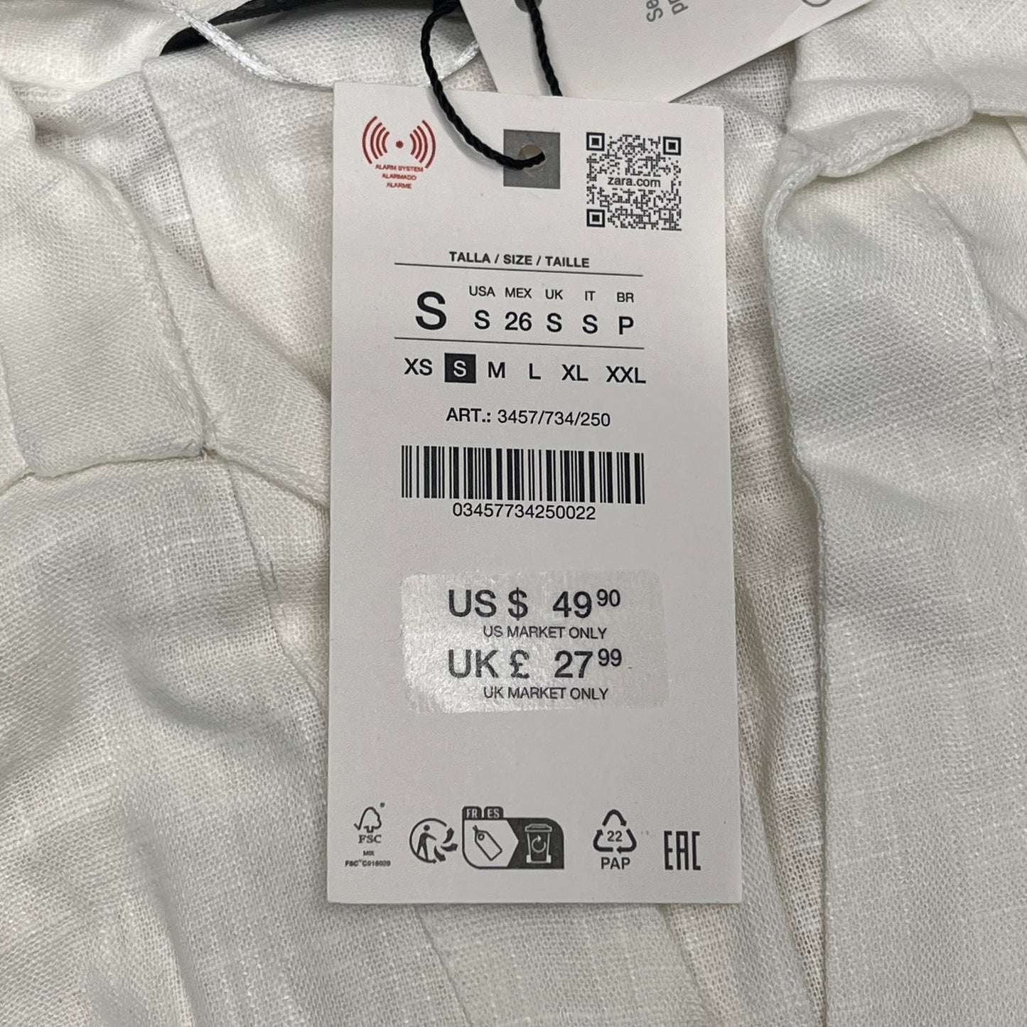 ZA@ ZARA Lot Of Assorted Clothing Dresses, Blouses & Bottoms Women's Sz S & M