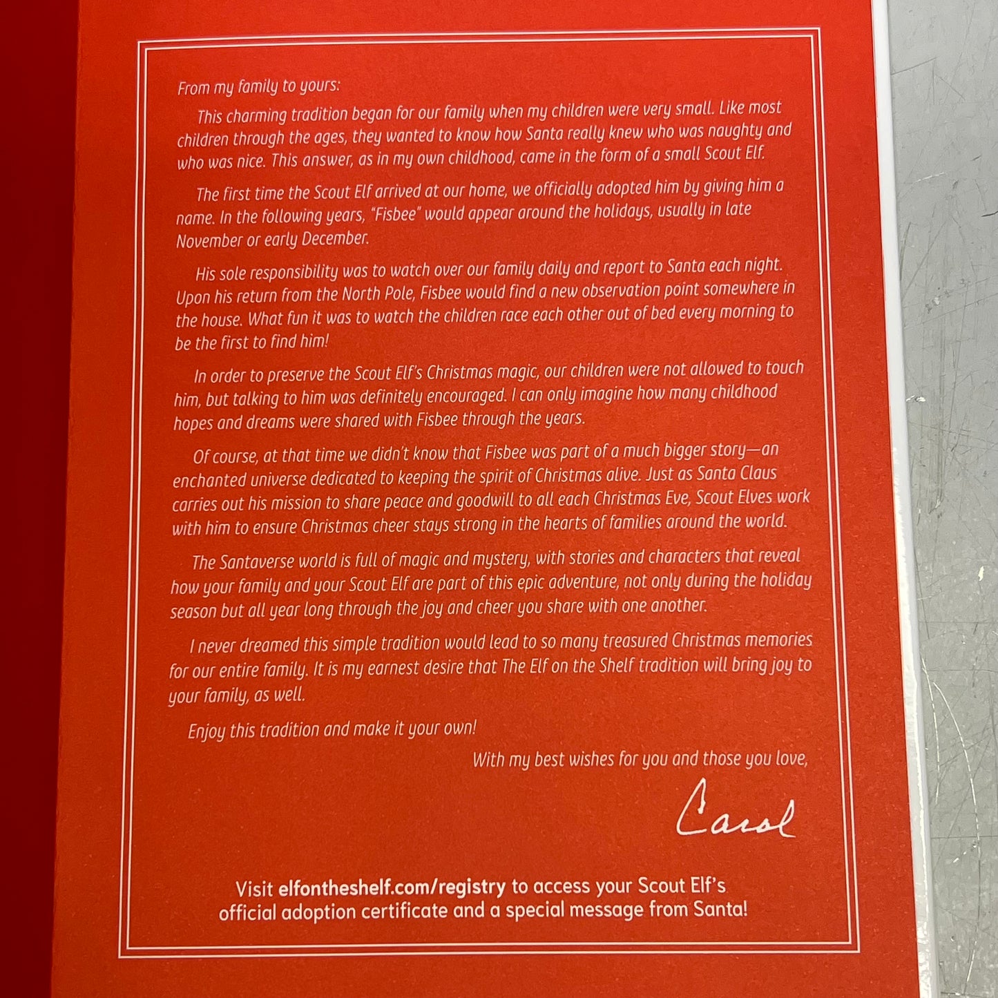 SANTAVERSE The Elf On The Shelf Doll & Hardback Book A Christmas Tradition