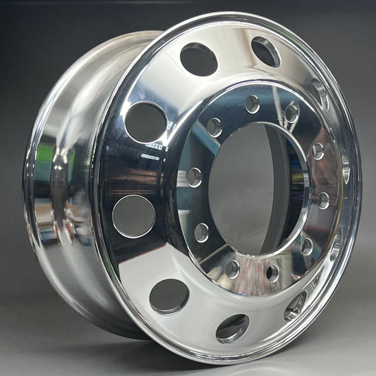 ACCURIDE Accu-Lite 22.5 x 8.25 Inch Tubeless Aluminum Hub Pilot Wheel 10 Hole 43644 XP