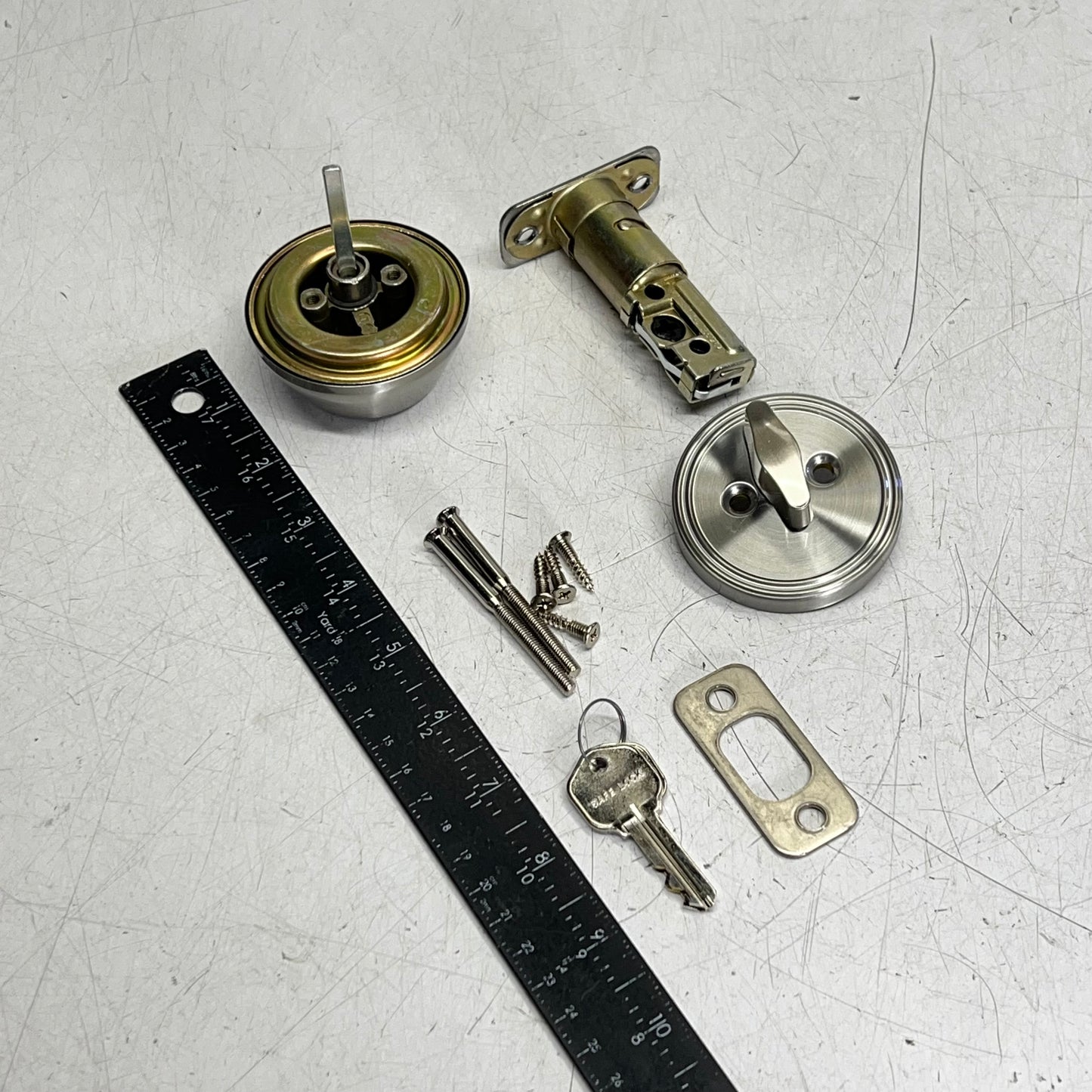 KWIKSET Deadbolt Single Cylinder Deadbolt A663927.1 Satin Nickel 9SD91009-006