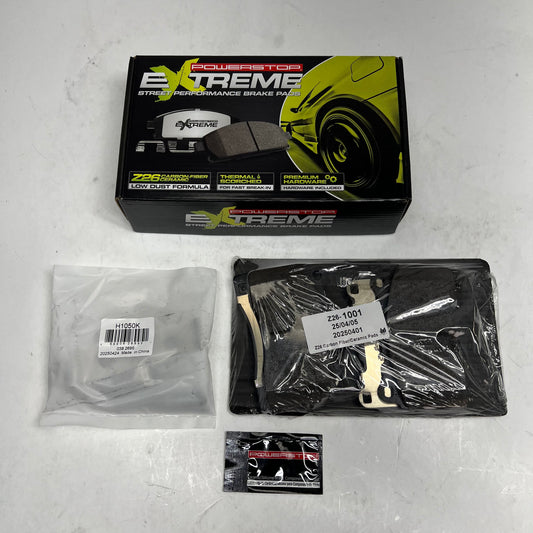 POWER STOP Street Performance Carbon Fiber Ceramic Brake Pads Kit Z26-1001