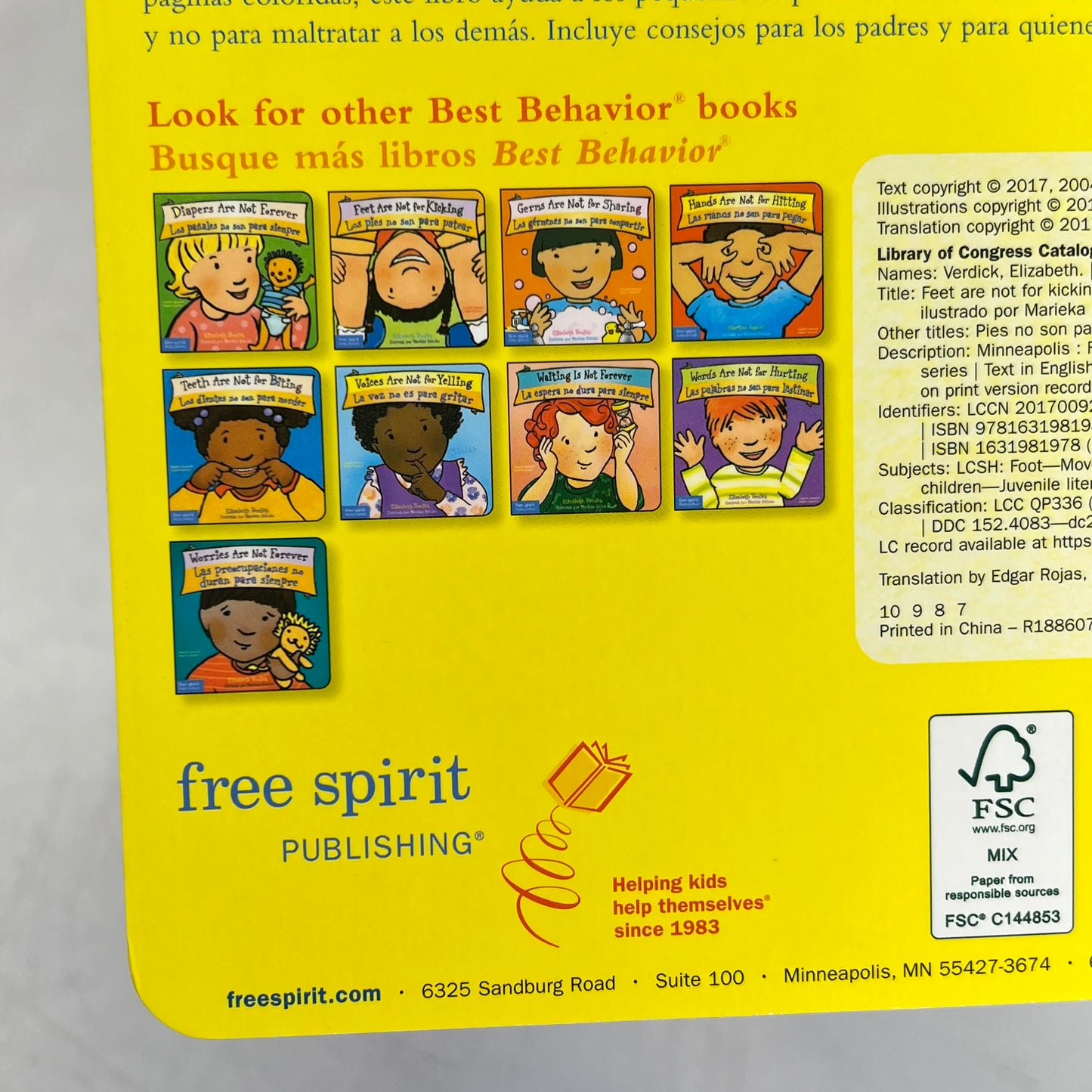 SHELL EDUCATION (SET OF 14) Best Behavior Board Hardcover Books Ages 1-4 685193