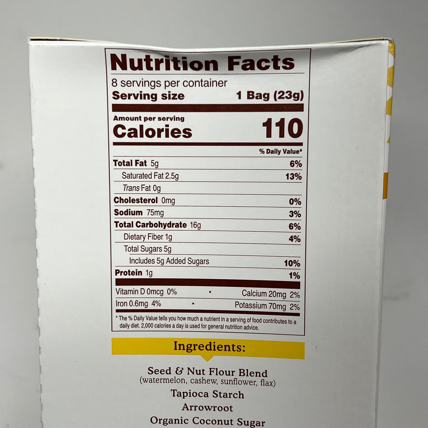 ZA@ SIMPLE MILLS (4 PACK, 8 PACKS EACH) Seed & Nut Flour Sweet Thins Honey Cinnamon  BB 10/26