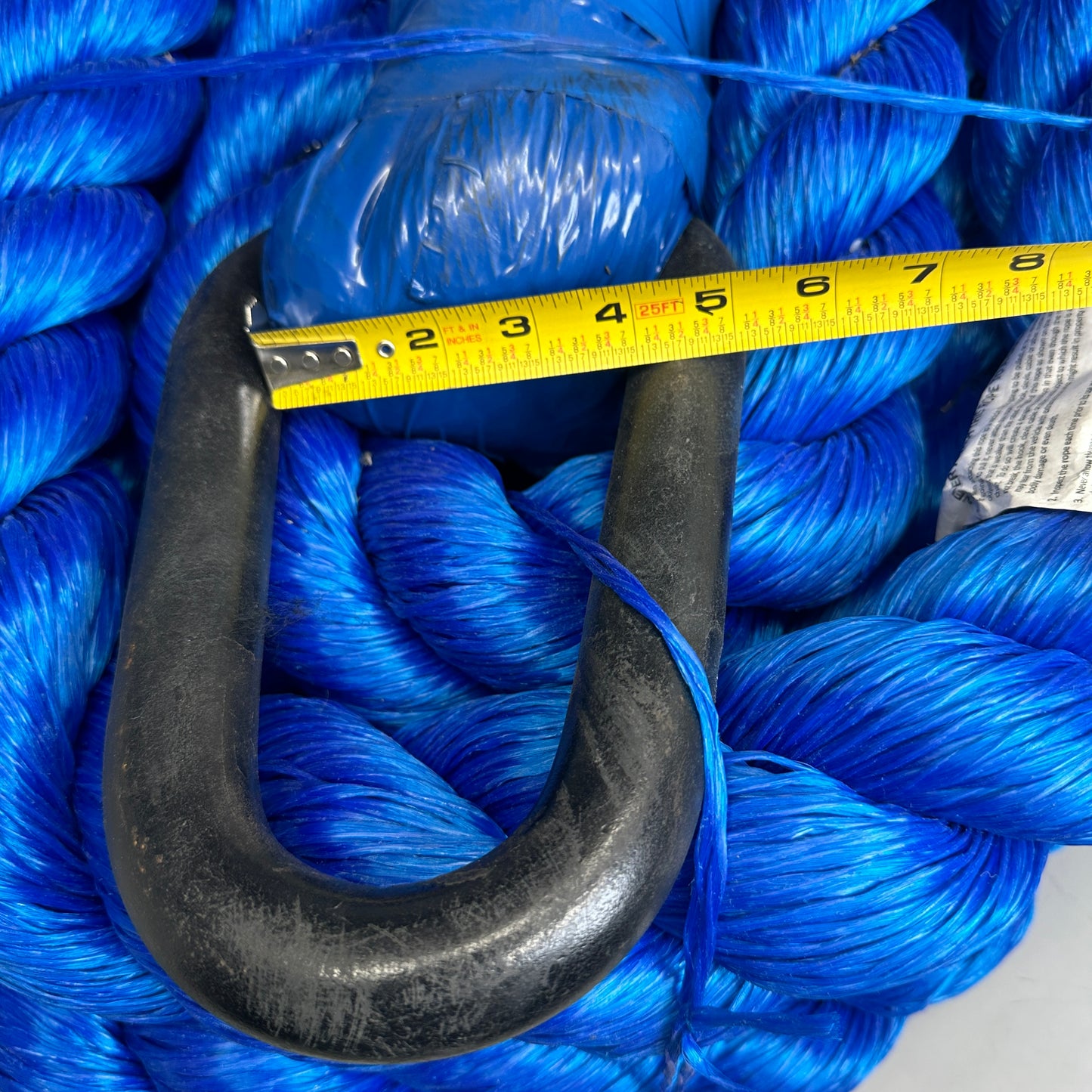 CUSTOM ROPES Heavy Duty Tow Rope 125,000 lb Capacity Blue T125