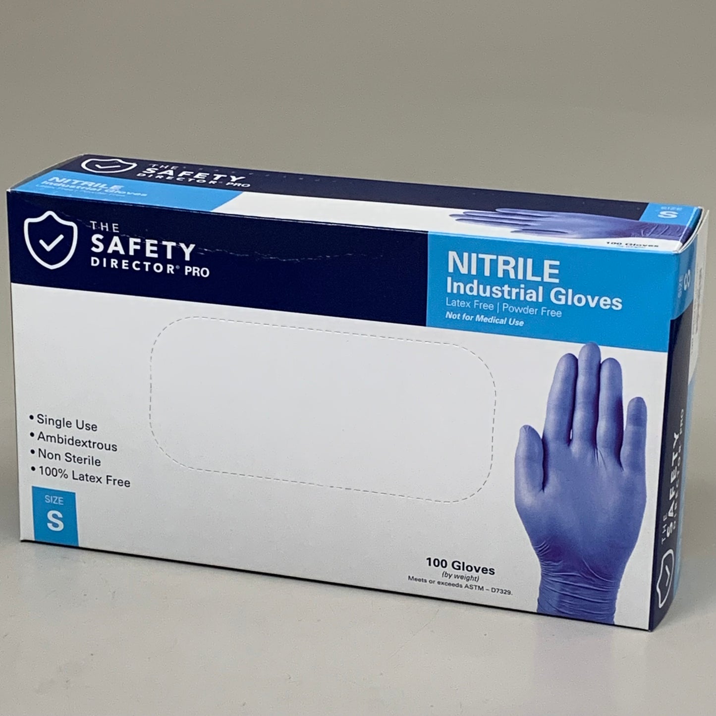 THE SAFTEY DIRECTOR (1000 PACK) Nitrile Industrial Gloves Latex Free Sz S 71154