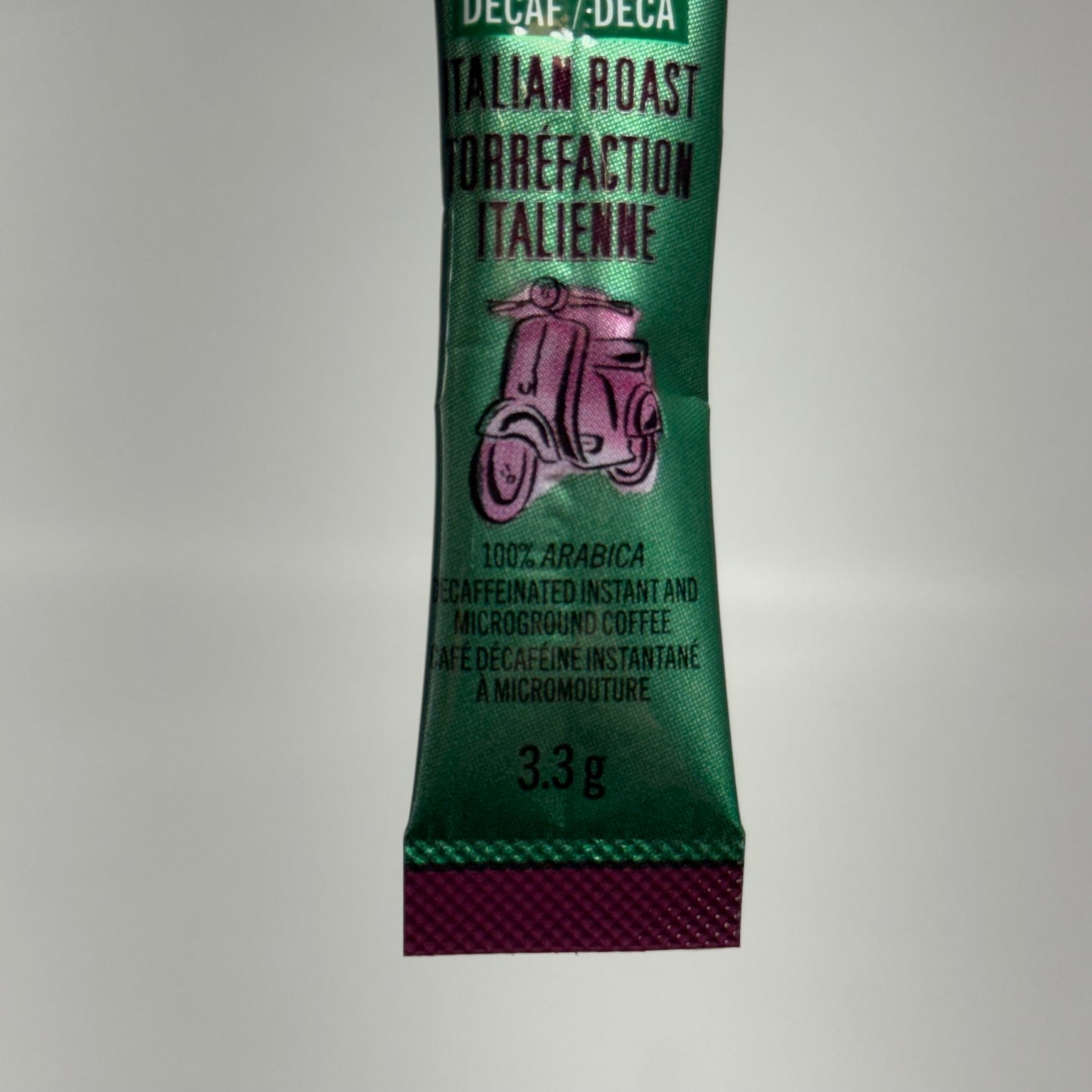 STARBUCKS VIA (50 PACK) Instant Decaf Italian Roast Coffee 0.1 oz. BB 02/27