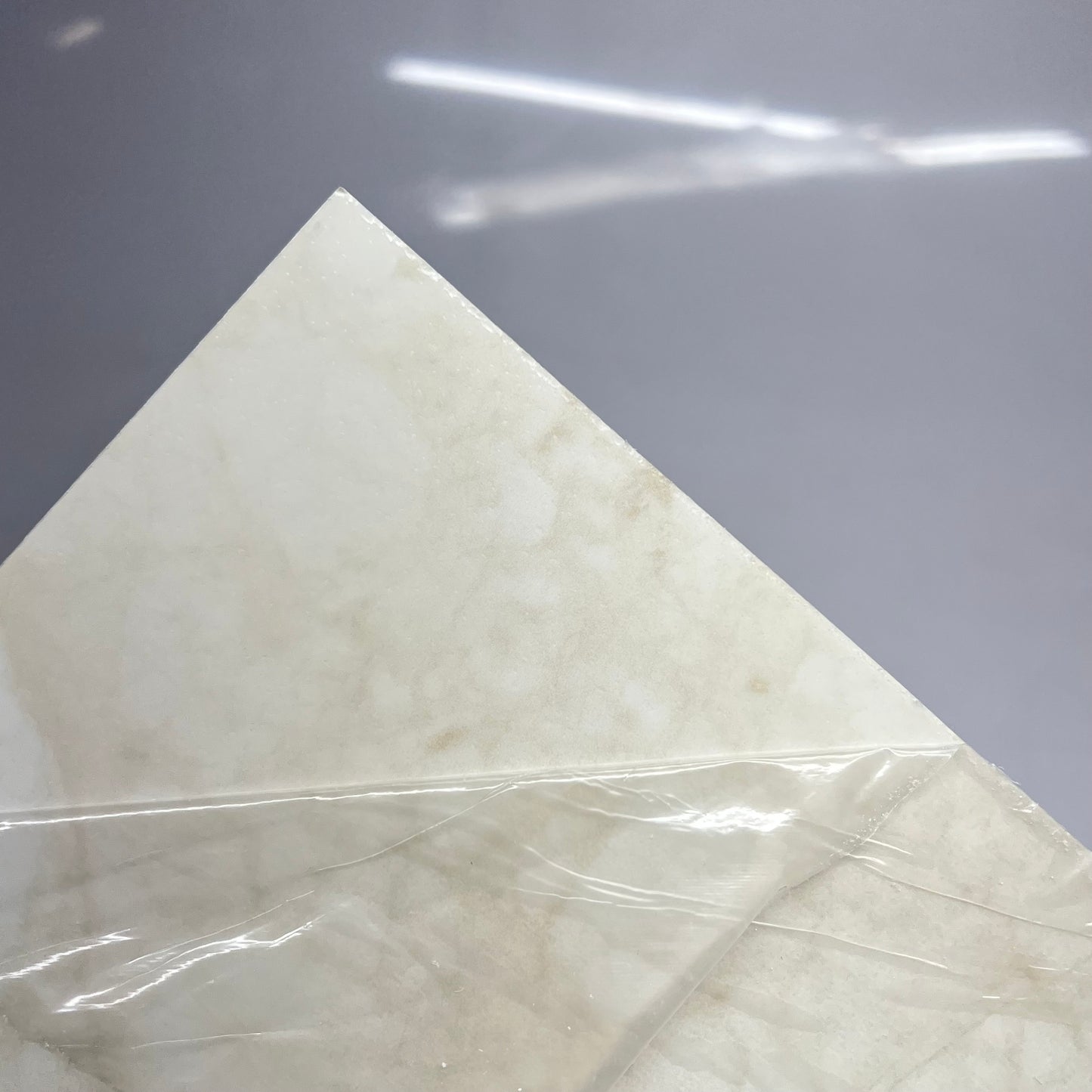 CLEARWATER SHOWER BATH Floating Corner Shelve 15" Botticino Cream STLCSB15