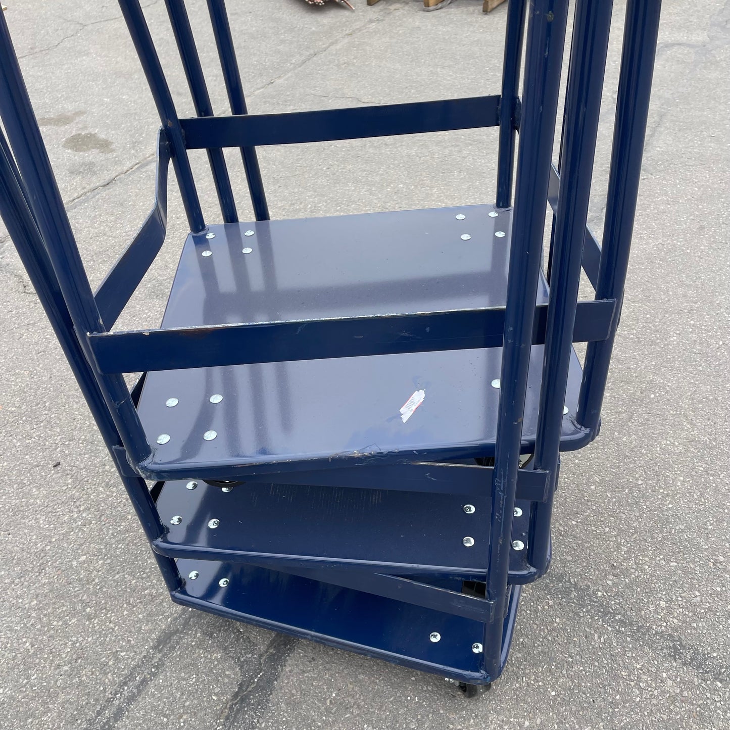 ZA@ Pallet of MIXED Steel Stacking Carts Blue (AS-IS)