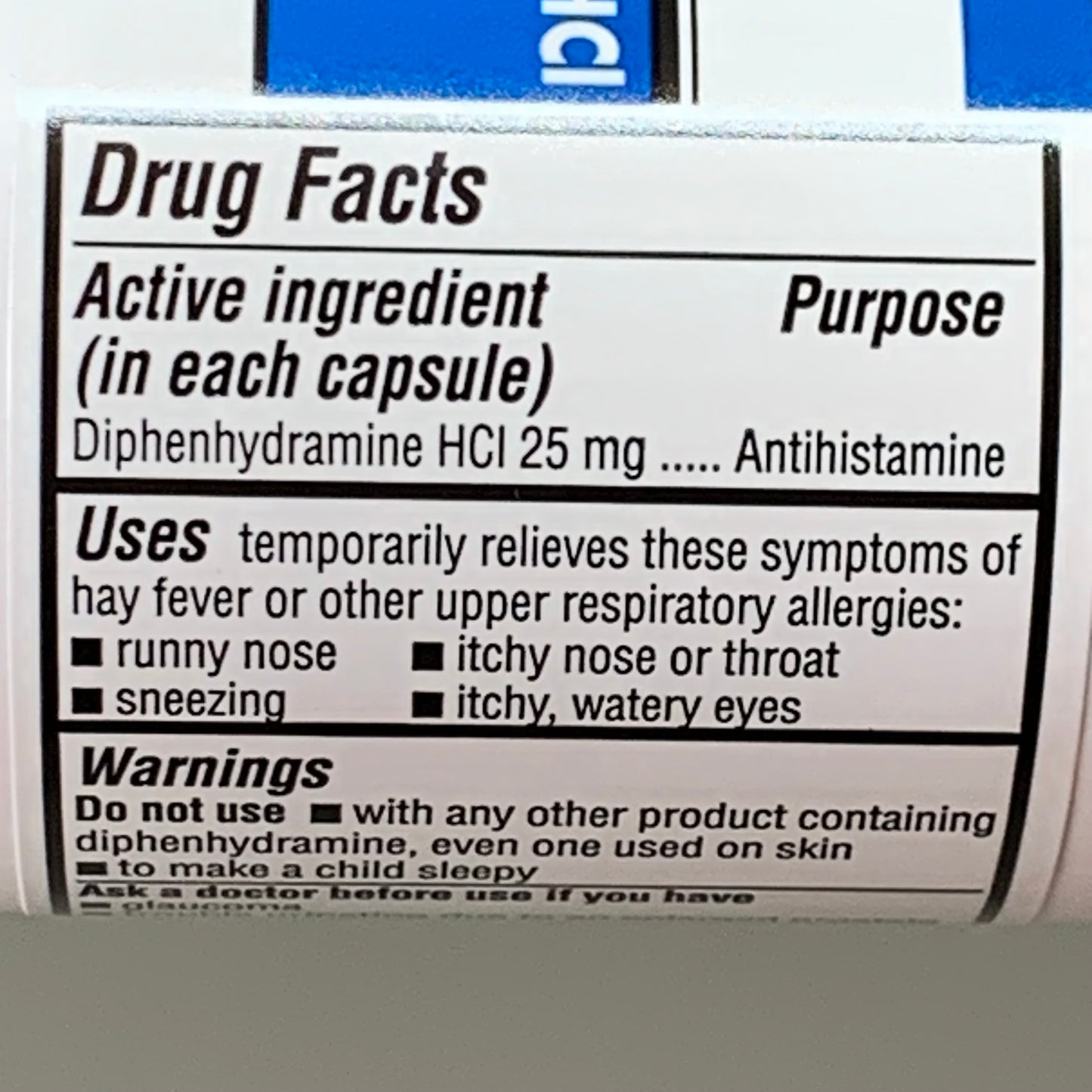 RELIABLE 1 (3 PACK!) Diphenhydramine HCI Antihistamine 25mg 23G325 BB-07/2026