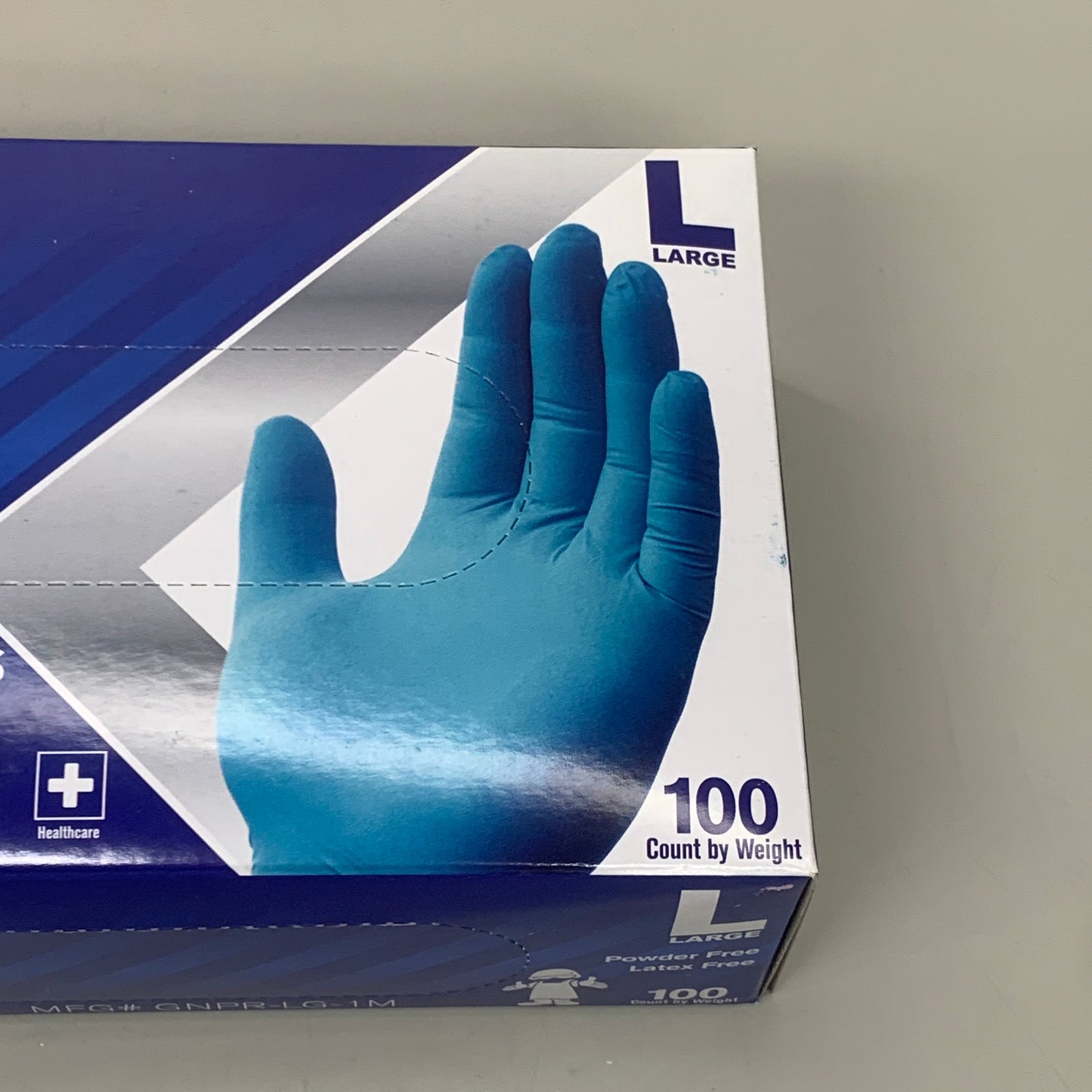 SAFETY ZONE (1,000 PACK) Pro Guard Blue Nitrile Single Use Gloves LG GNPR-LG-1M