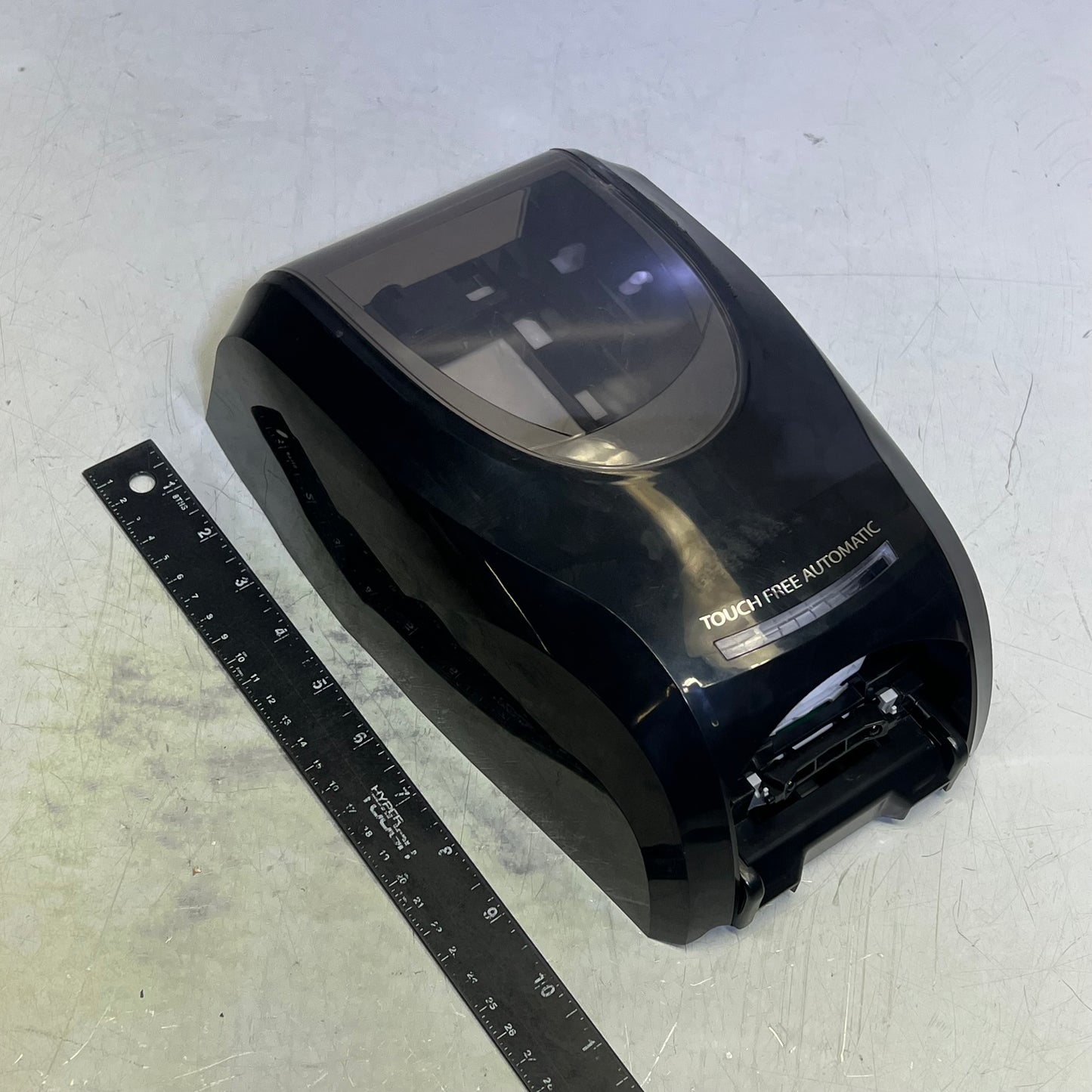 ZA@ NEPTUNE Automatic Soap Dispenser 11"x7"x5" Black/Clear (As-is)